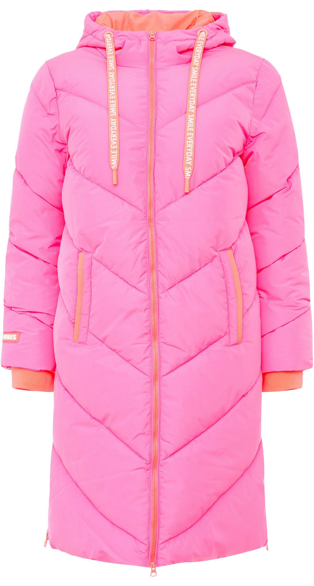 Zwillingsherz Steppjacke "Good Vibes Only" mit Kapuze, Backprint und bedruc günstig online kaufen