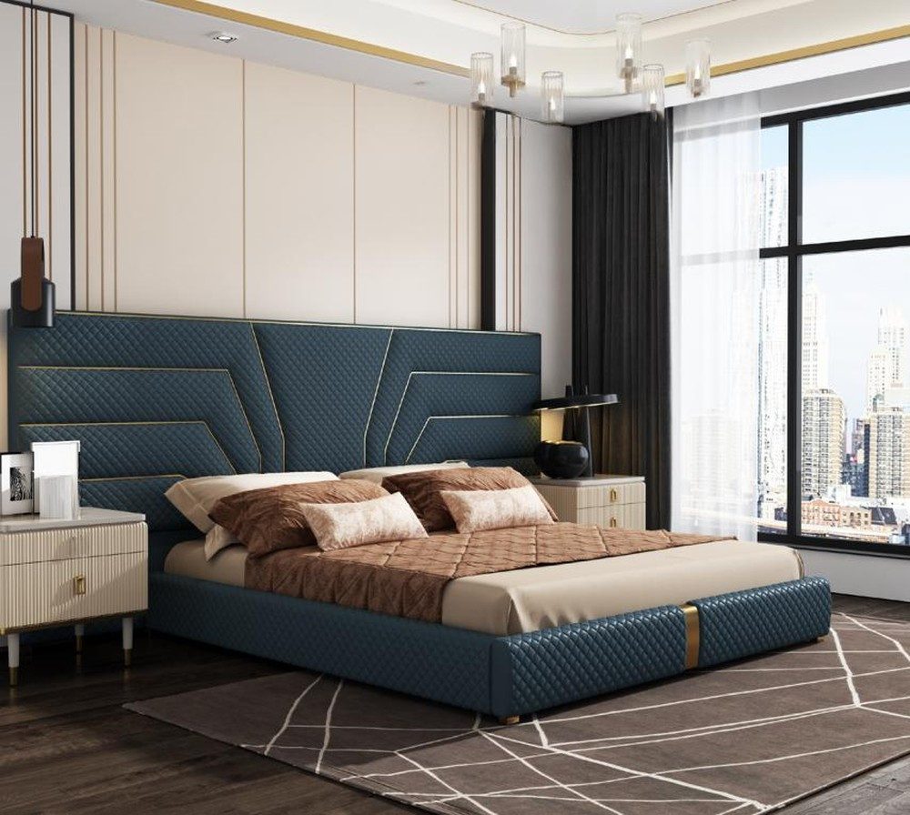 JVmoebel Bett Exquisites Doppelbett für Schlafzimmer – Stilvolle Hotelmöbel (Bett), Made in Europa