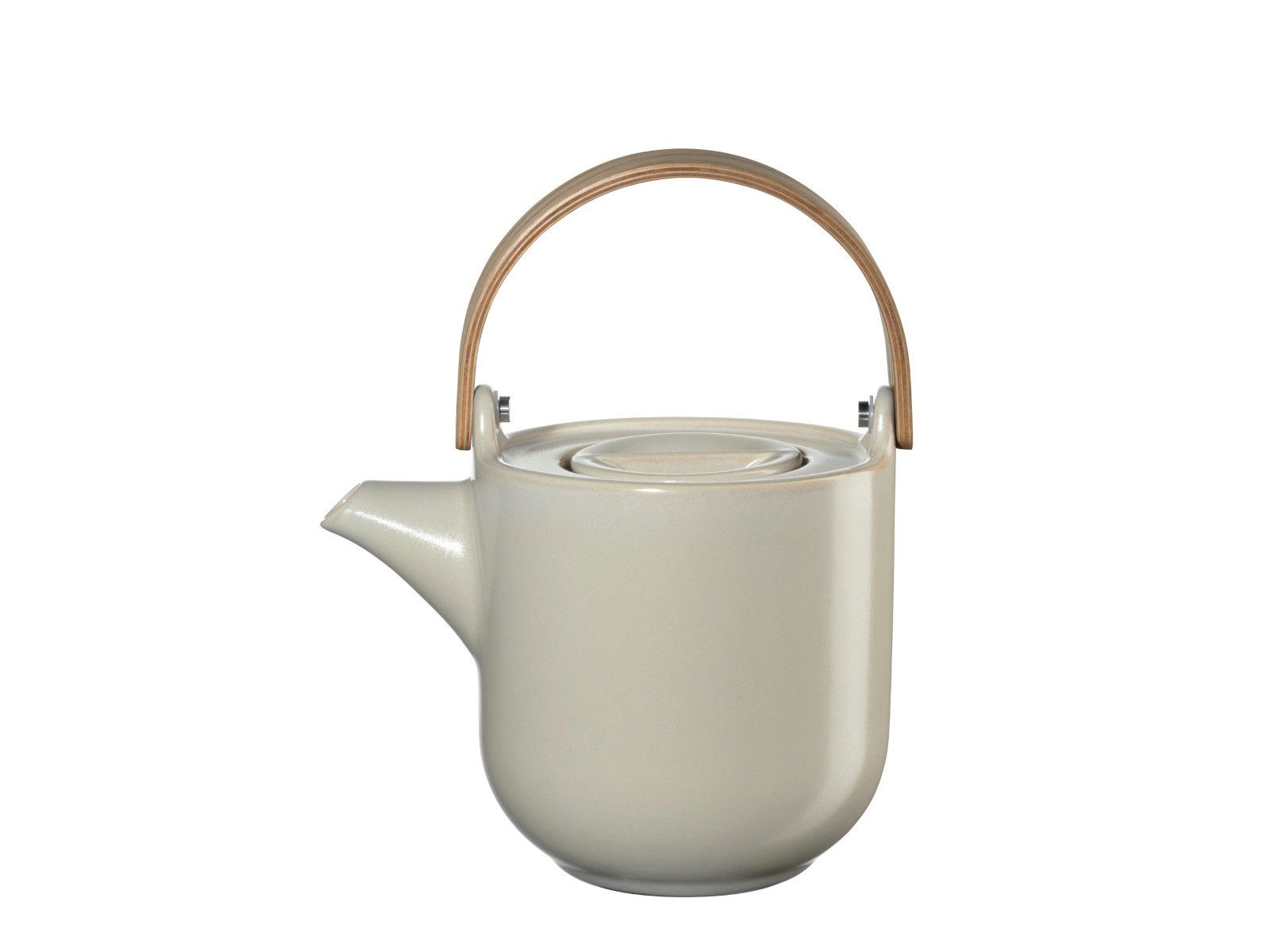 ASA SELECTION Teekanne COPPA Teekanne mit hellem Holzgriff tofu 0,6l
