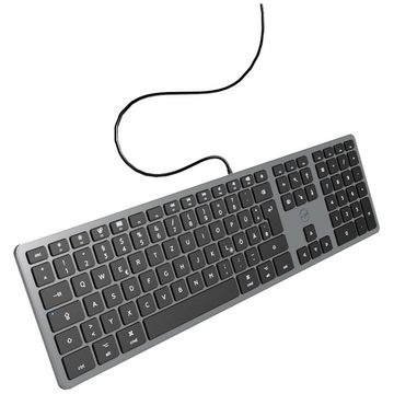 NO NAME Tastatur für macOS Deutsches Layout QWERTZ Tastatur