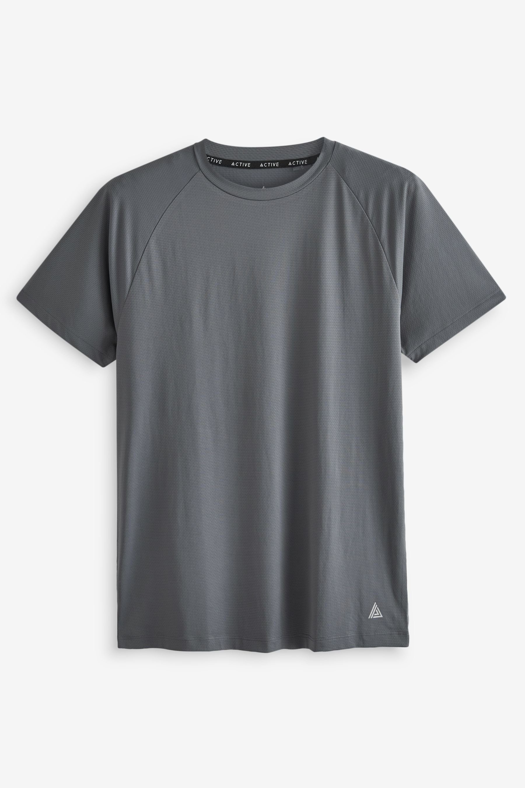 Dark T-Shirt (1-tlg) Active & Sports Trainingsshirt Grey Strukturiertes Next Next
