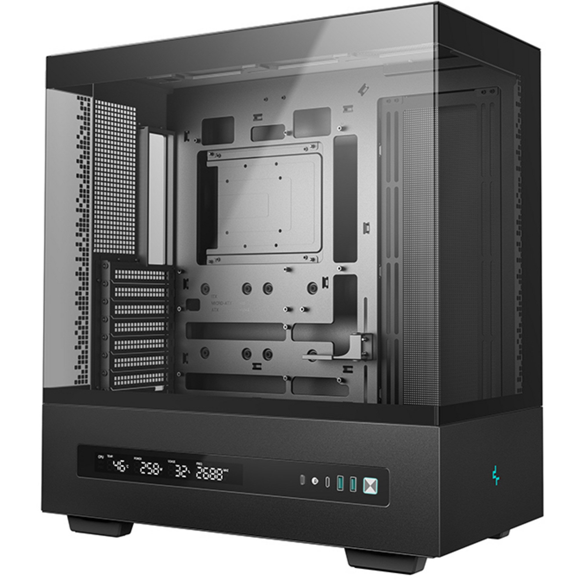 DeepCool PC-Gehäuse DeepCool CH690 Digital, Tower-Gehäuse, (Tempered