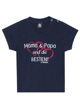 Trigema T-Shirt TRIGEMA T-Shirt Mama & Papa (1-tlg)