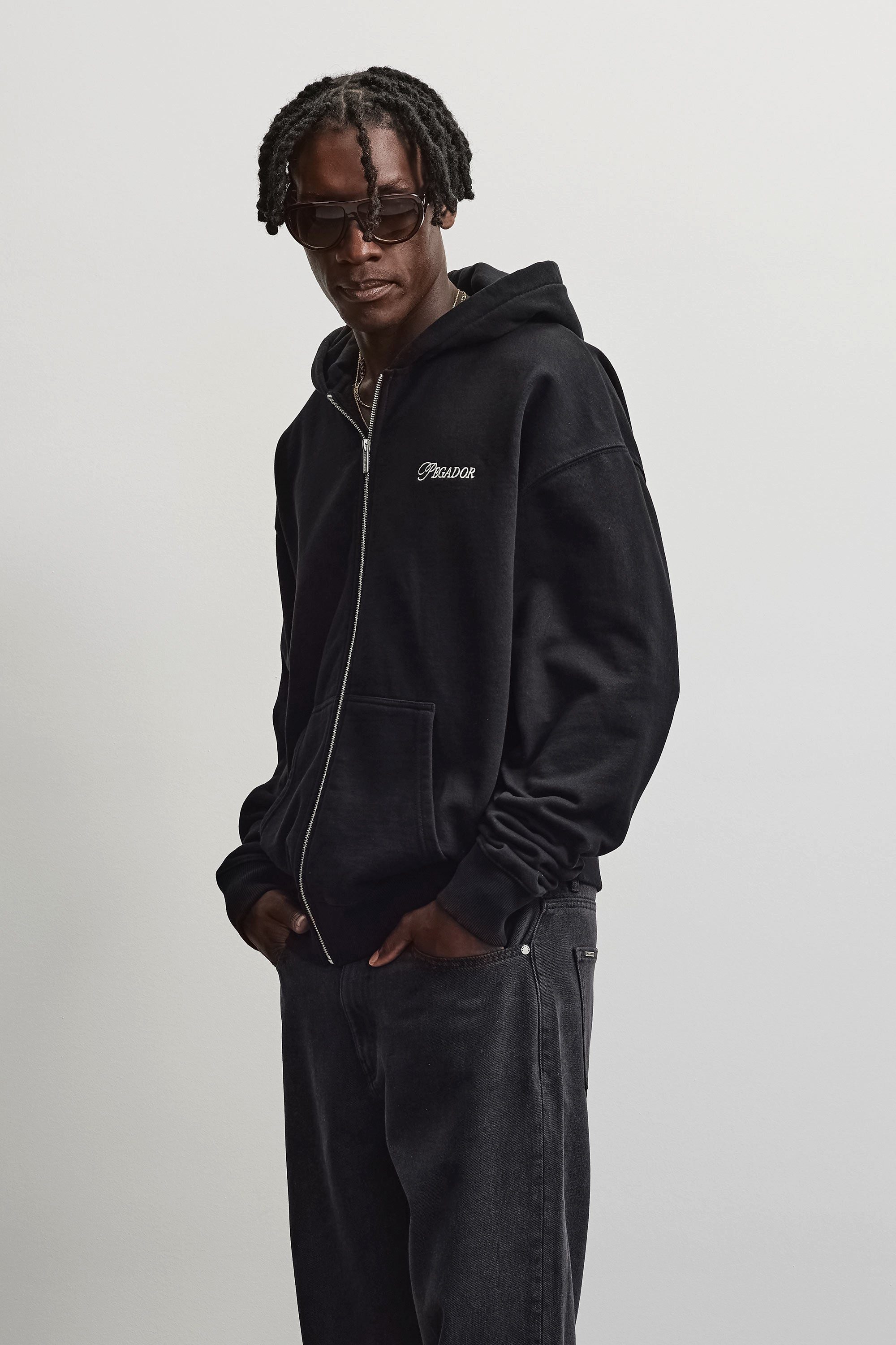 PEGADOR Kapuzensweatjacke Carloforte Oversized Sweat Jacket Baumwollmischung, oversized – Bild 2 von 5