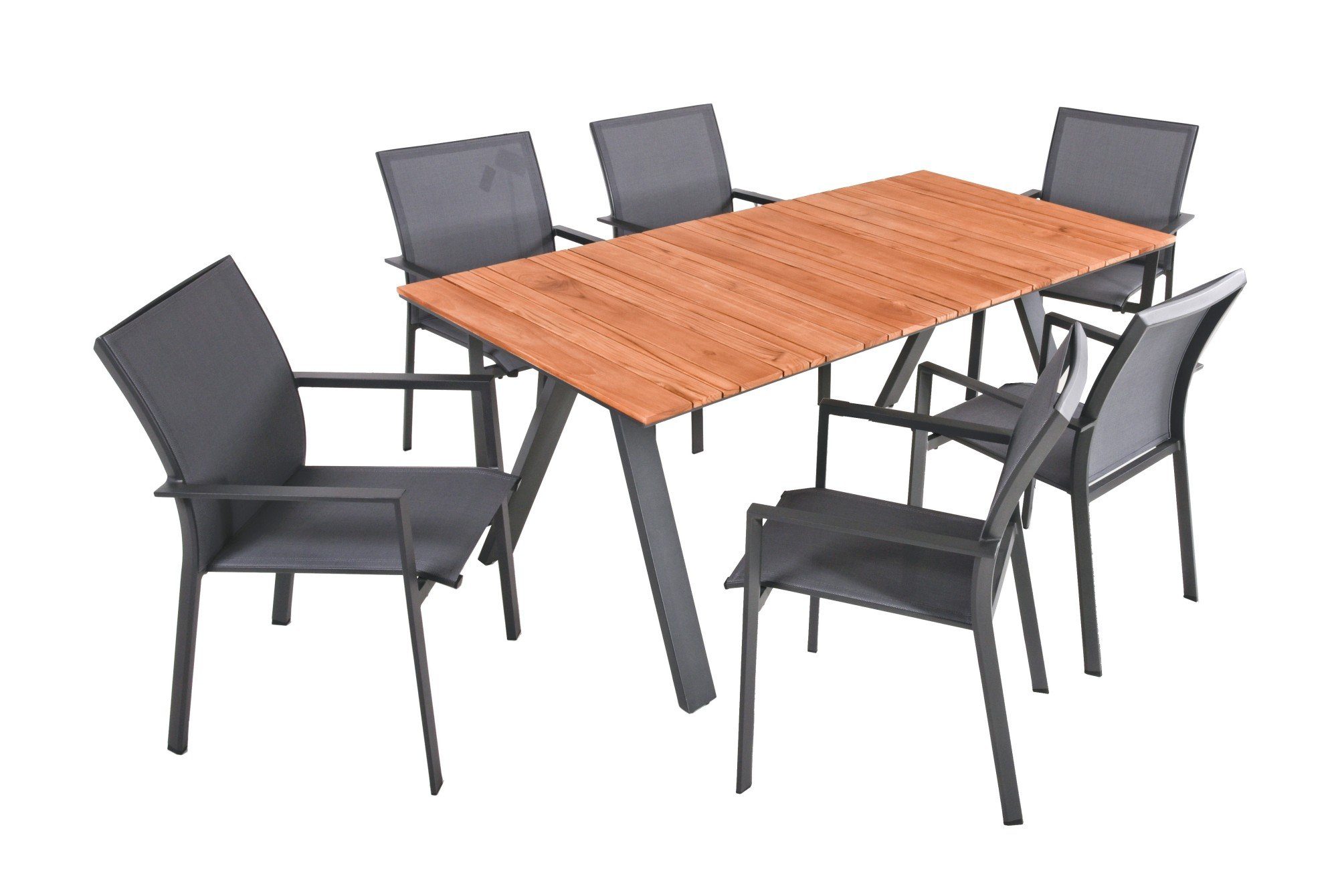 Garden Pleasure Sitzgruppe, (7tlg), Tischgruppe DAVINA Set 04 7tlg