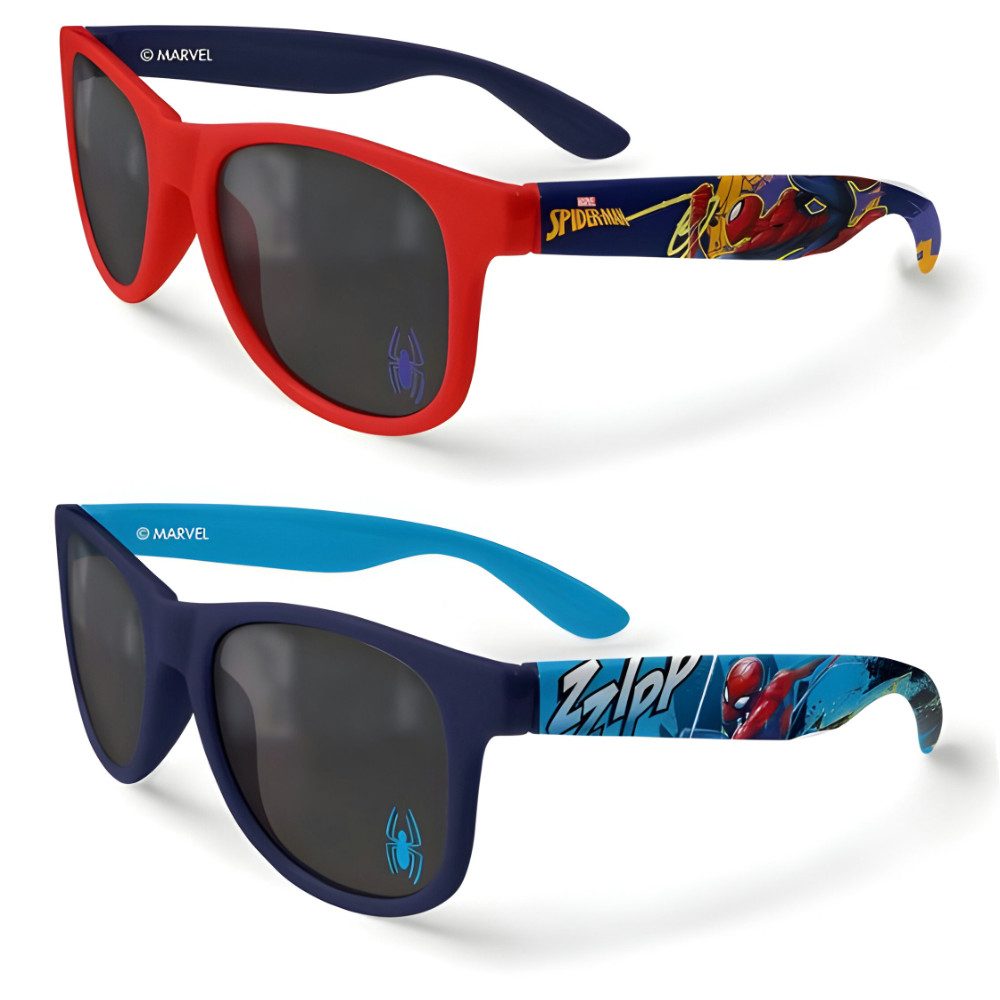 MARVEL Sonnenbrille Marvel Spiderman 2er Set Kinder Jungen Sonnenbrille Brille (Spar-Set, 2-St)
