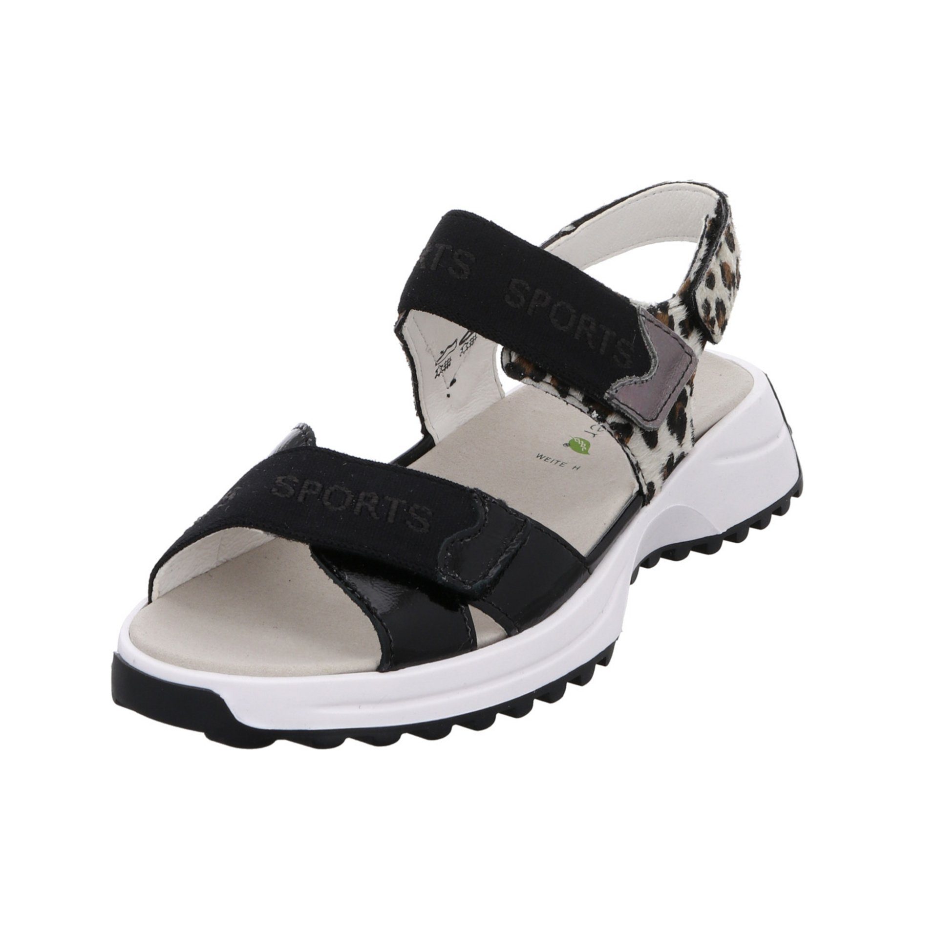 Waldläufer Damen Sandalen Trixi Sandale Sandalette Lederkombination | Riemchensandalen