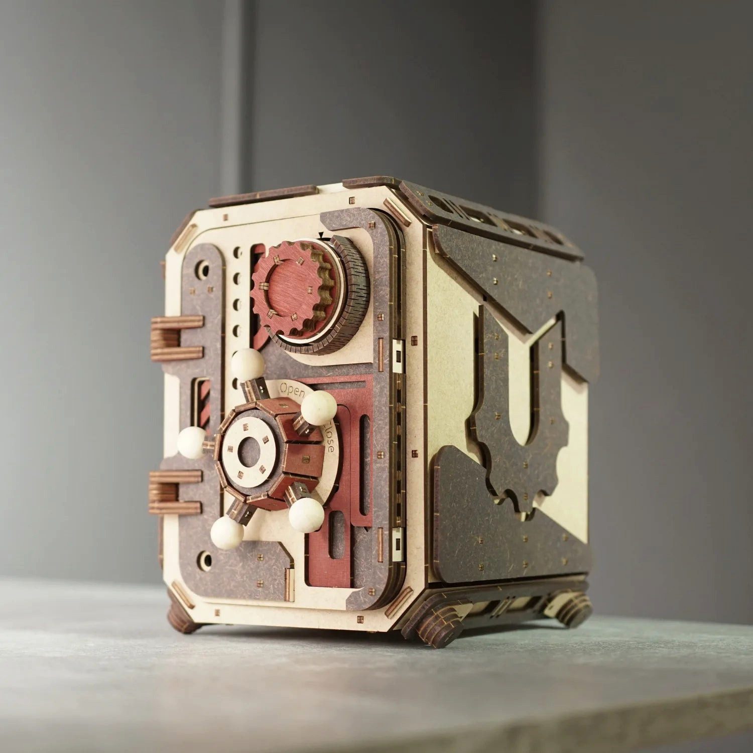 UGEARS Modellbausatz Safe Too Tresor aus Holz, (420-tlg), mit beweglicher Mechanik
