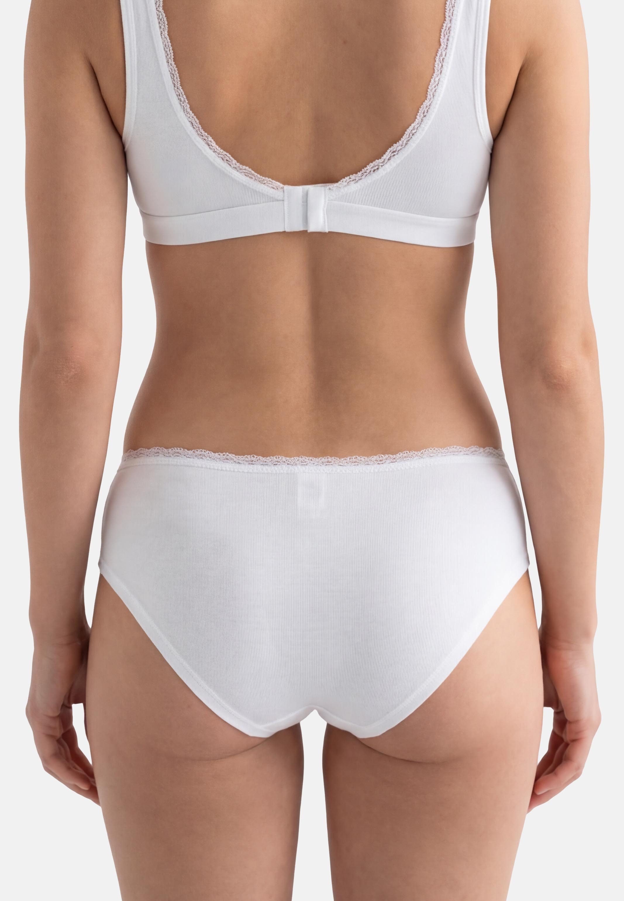 conta Hipster 6er Pack Modal (Spar-Set, 6-St) Hipster - Blickdicht - Hochwertige Spitzenverzierung