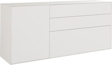 LeGer Home by Lena Gercke Sideboard Essentials, Breite: 167cm, MDF lackiert, Push-to-open-Funktion