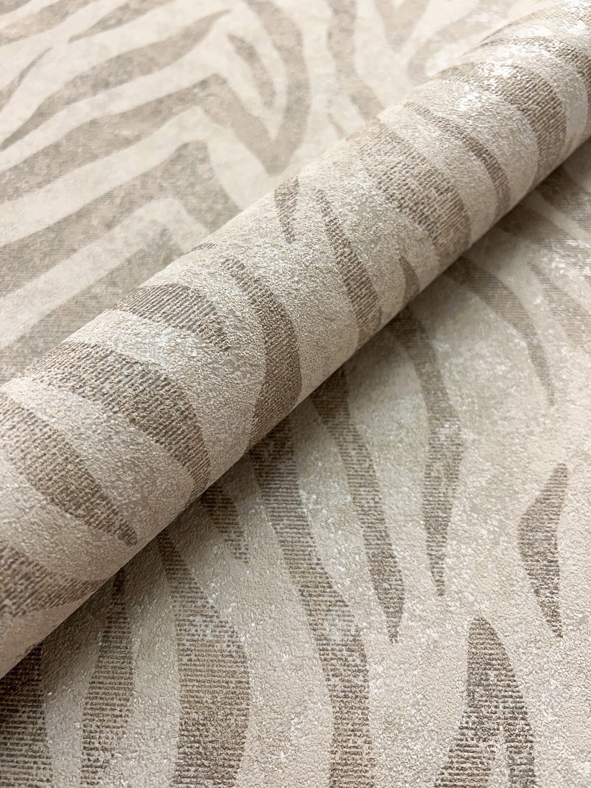 Newroom Vliestapete Zebraka Beige Tapete Streifentapete Streifen,Zebrastrei günstig online kaufen