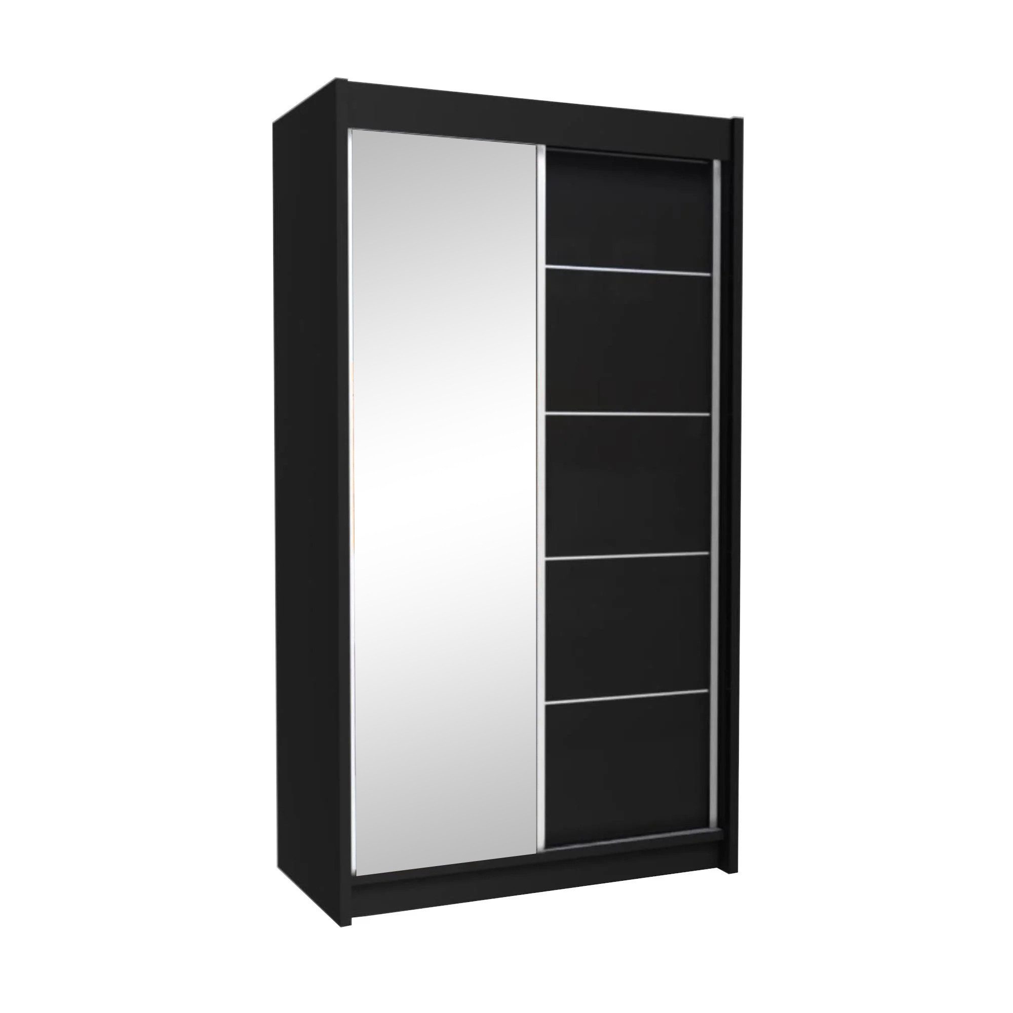 Beautysofa Schwebetürenschrank Marika (Garderobenschrank mit Spiegel günstig online kaufen