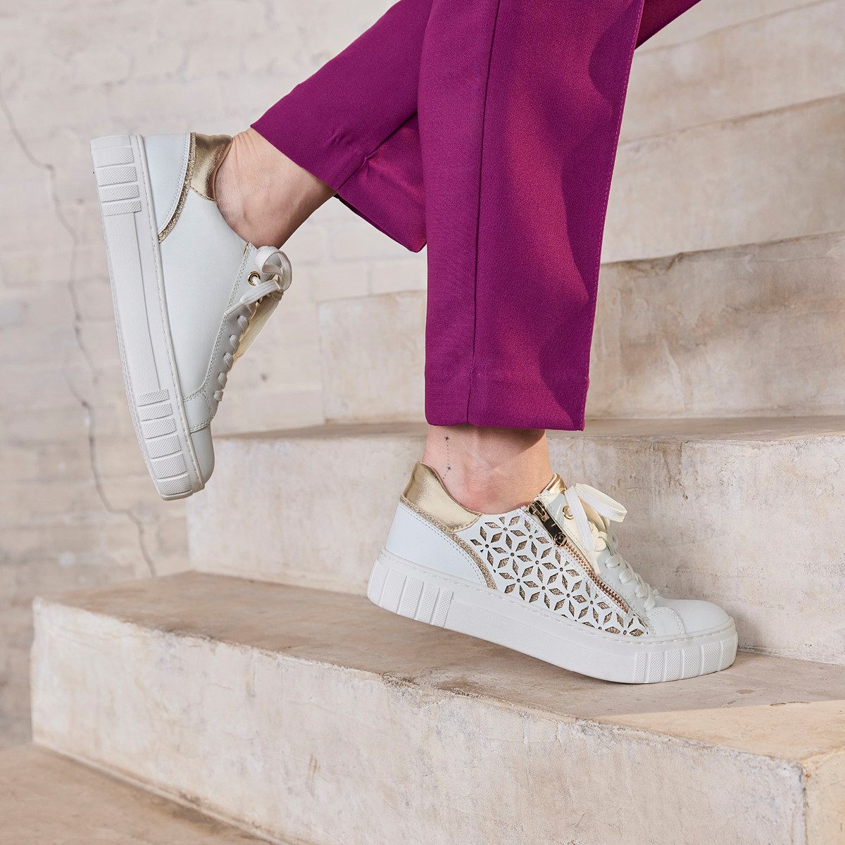 MARCO TOZZI Plateausneaker, Freizeitschuh, Halbschuh, Schnürschuh günstig online kaufen