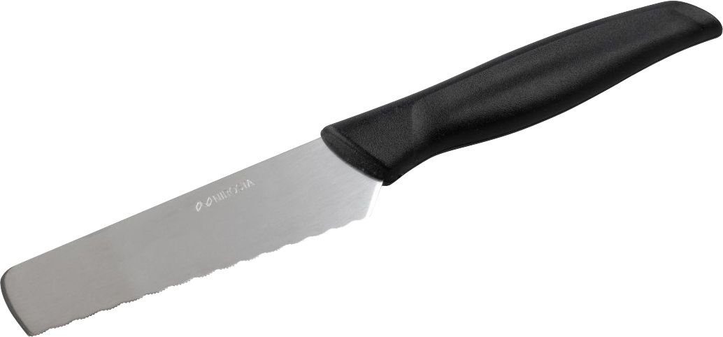 Nirosta Brötchenmesser Fackelmann Brötchenmesser 20cm schwarz