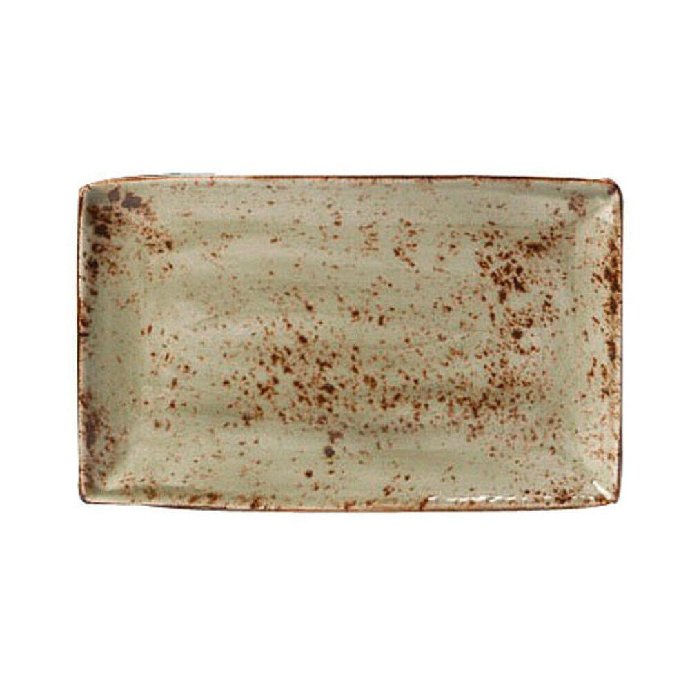 STEELITE Servierplatte Platte rechteckig 27x16,8cm 1131 Craft Green, Vitro-Porzellan, (1-tlg), Platte rechteckig, 27,00cm, Vitro-Porzellan, grün