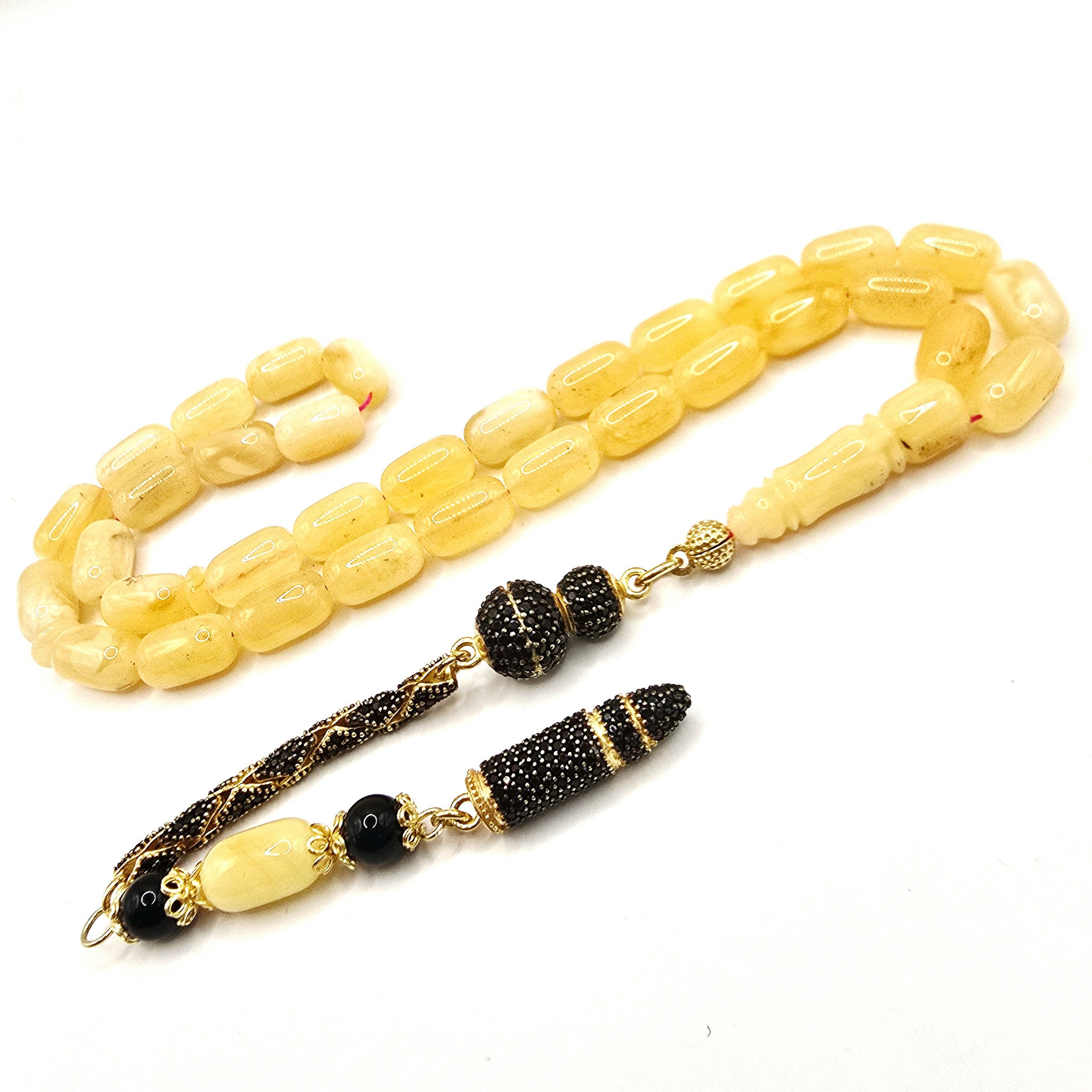 M-Punkt24 Kettenanhänger Tesbih Tespih Damla Kehribar Bernstein Amber (25 G günstig online kaufen