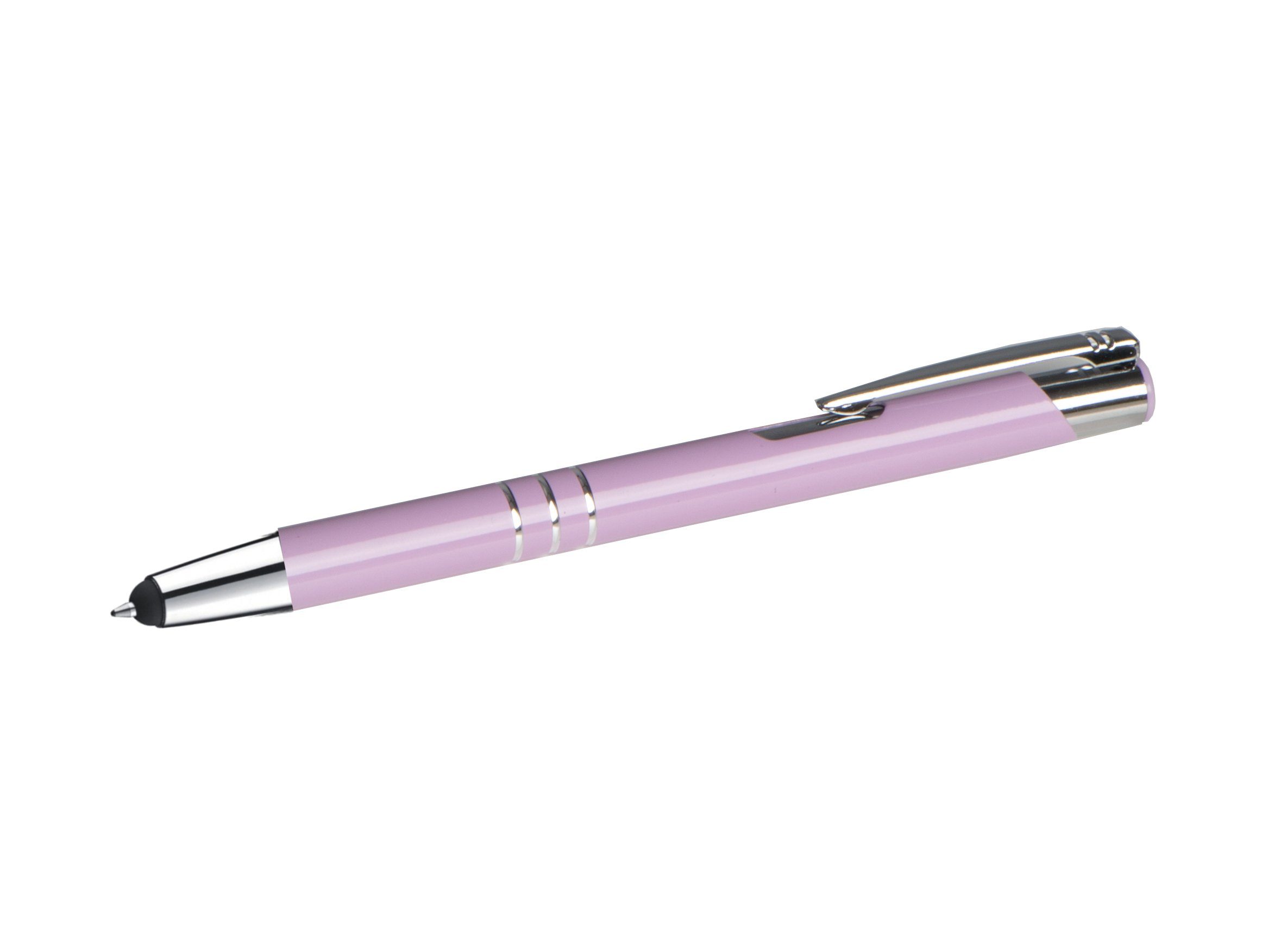 Livepac Office Kugelschreiber 10 Touchpen Kugelschreiber aus Metall / Farbe: pastell lila