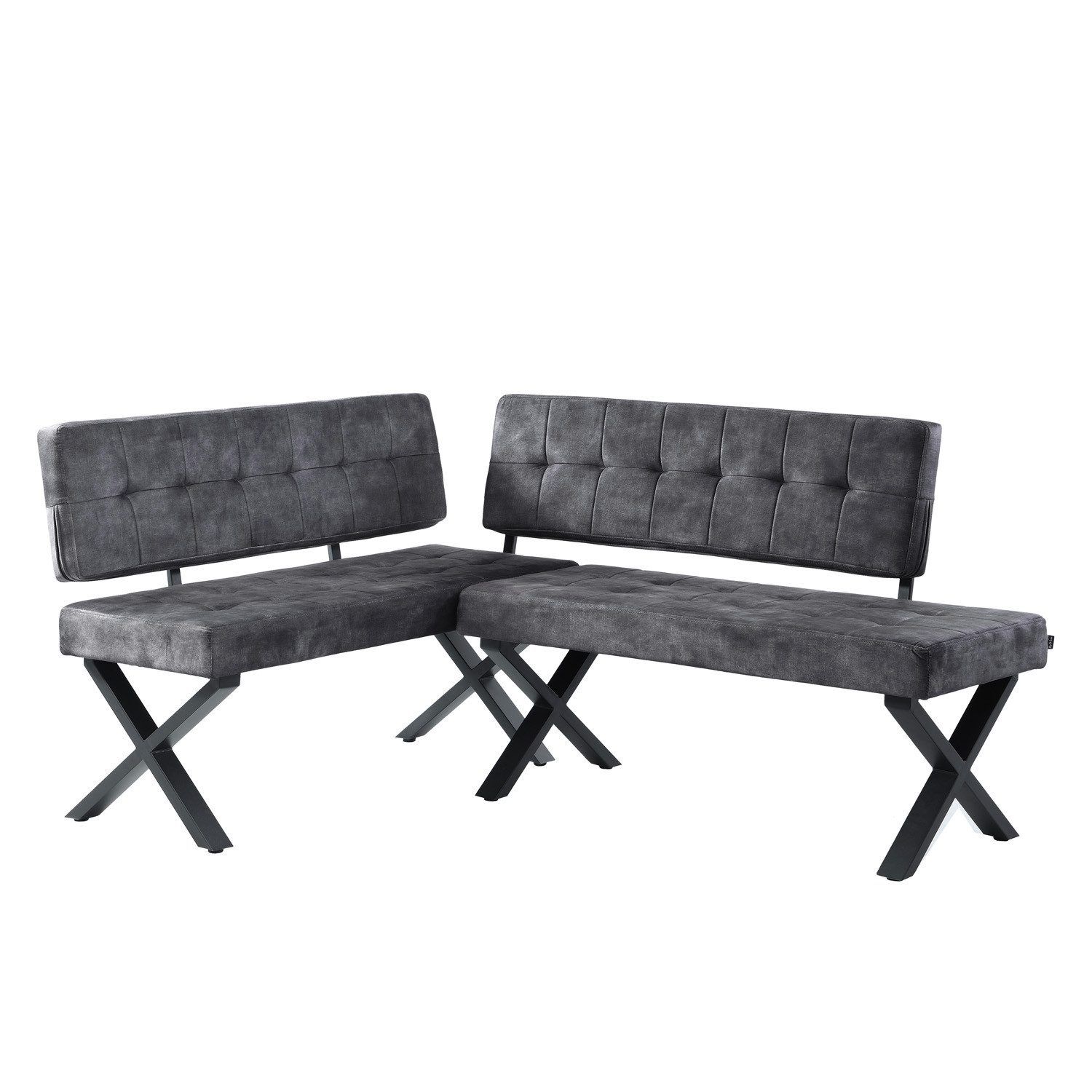 B&D home Eckbank EKA (2-St), beidseitig montierbar, gepolstert, mit Rückenlehne, verschiedene Maße