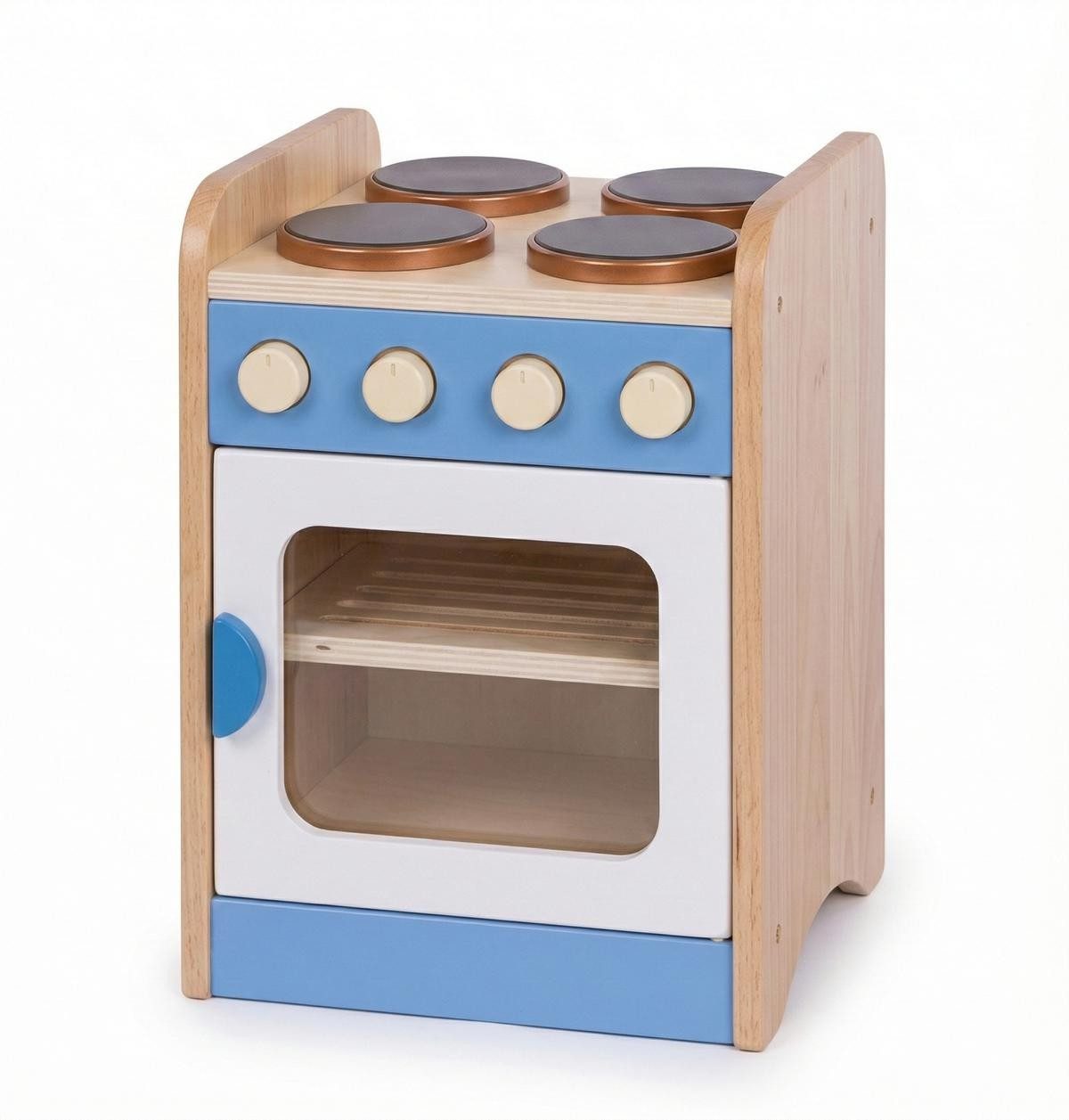 Xlmoebel Spielküche Bunter Kinder-Spielzeugherd aus Holz mit funktionalen Knöpfen Holz, Made in Europa