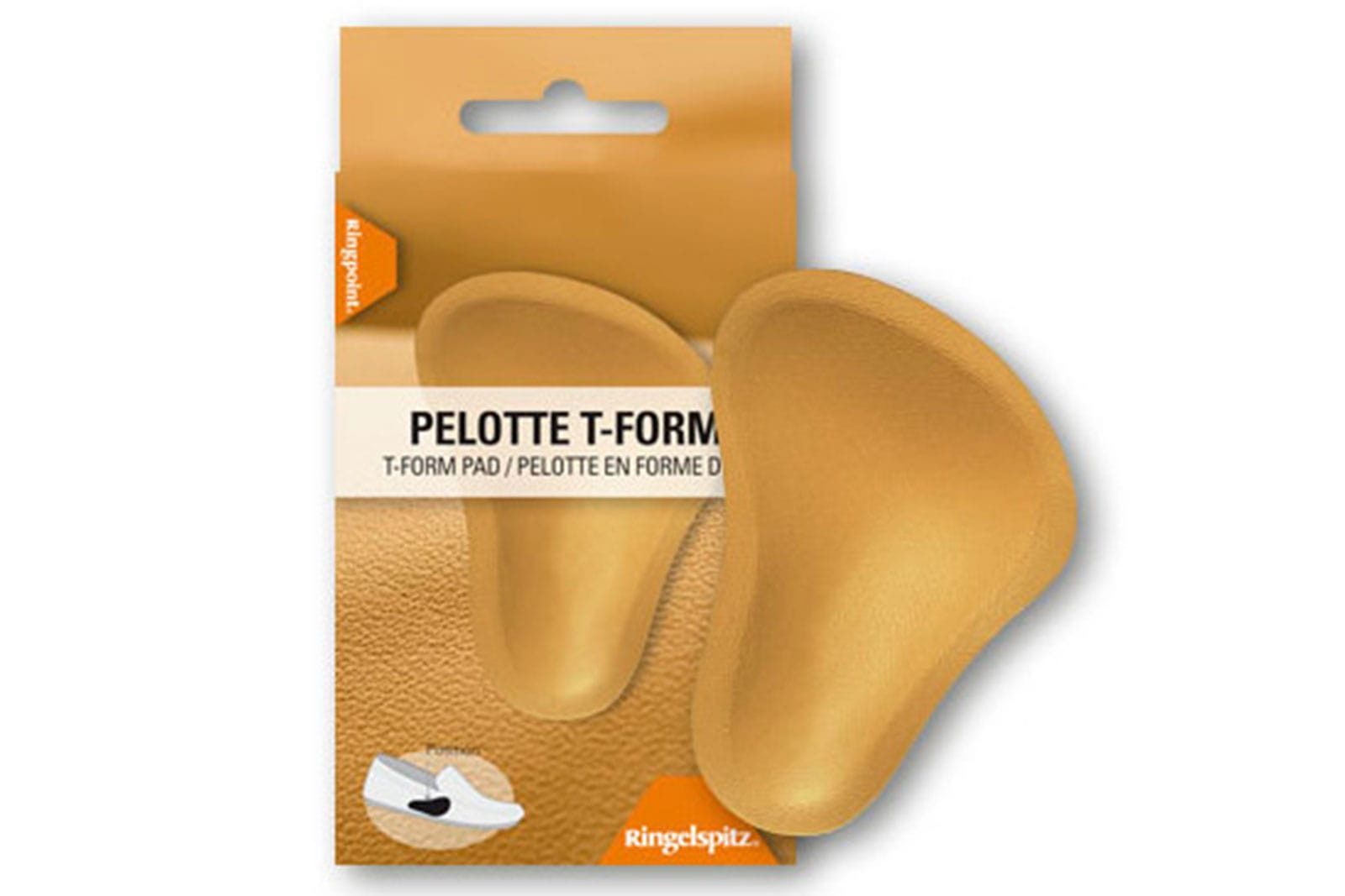 Ringelspitz Pelotte Einlegesohlen Pelotte T-Form – Entlastung & Halt für den Mittelfuß