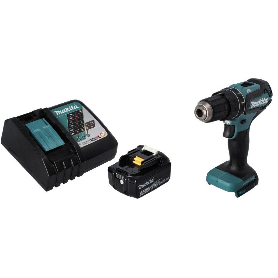 Makita Akku-Schlagbohrschrauber DHP 485 RM1 Akku Schlagbohrschrauber 18 V 50 Nm Brushless + 1x Akku