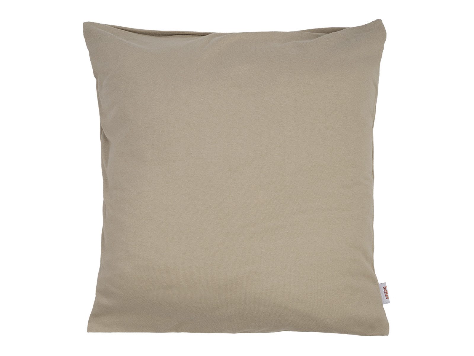 beties Kissenbezüge BasicSoft, (1 Stück), ca. 40x40 cm Jersey 100% Baumwolle (plaza-taupe)