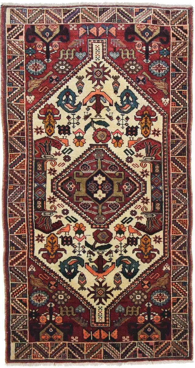 Orientteppich Ghashghai 95x176 Handgeknüpfter Orientteppich / Perserteppich Läufer, Nain Trading, rechteckig, Höhe: 12 mm