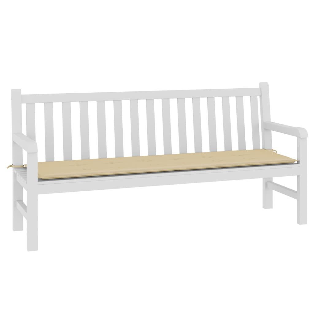vidaXL Sitzauflage Gartenbank-Auflage Beige 180x50x3 cm günstig online kaufen