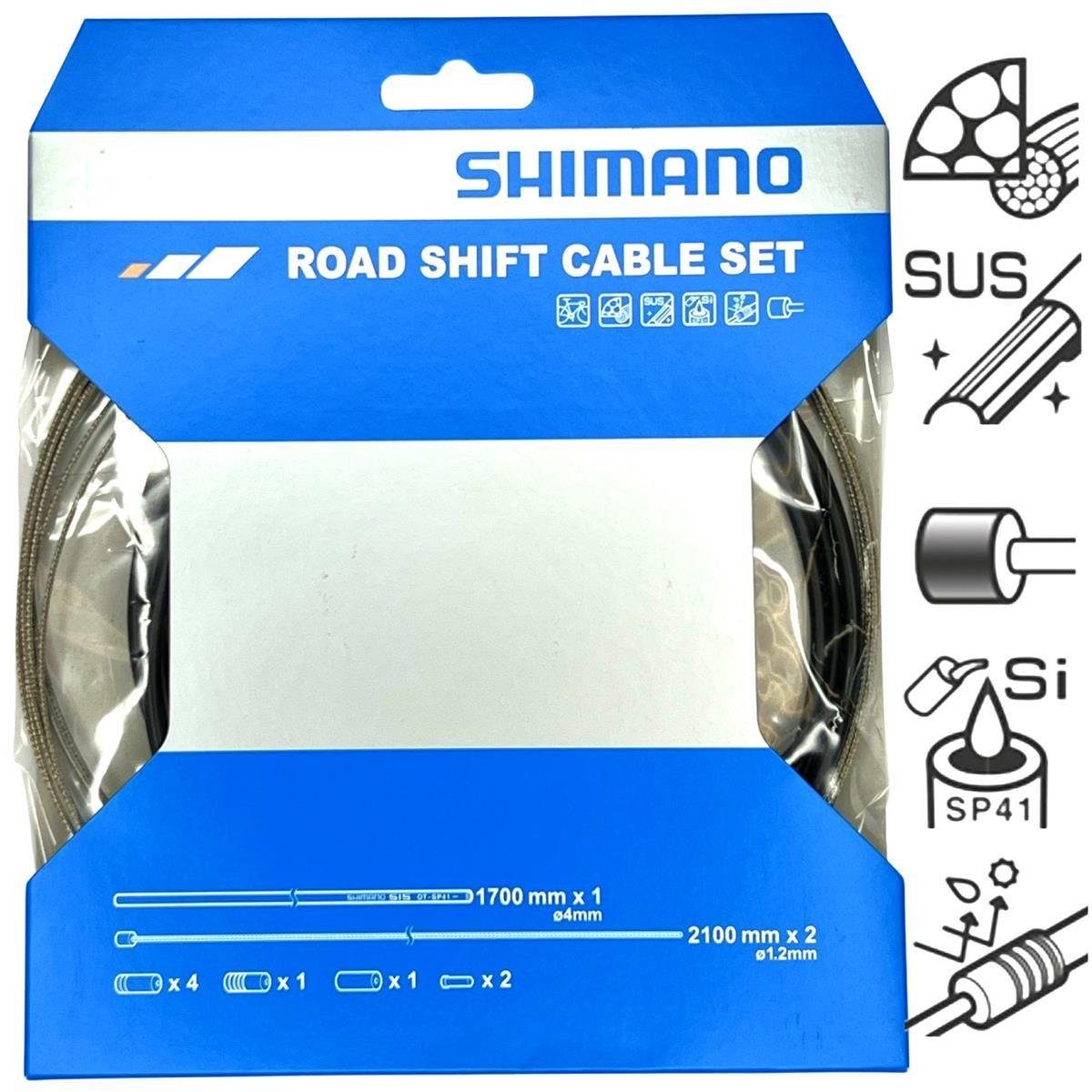 Shimano Felgenbremse Shimano Schaltzug-Set schwarz OT-SP41 Road
