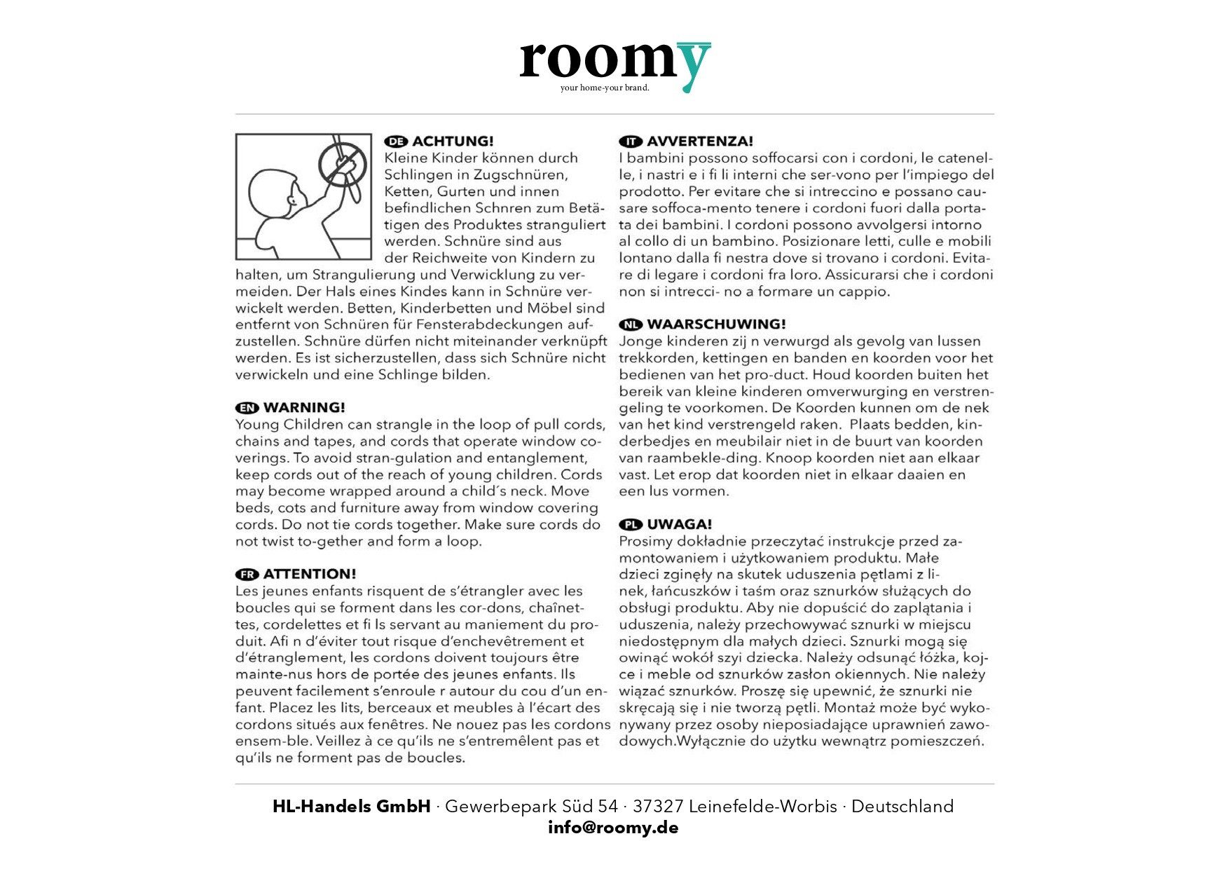 Roomy Plissee Plissee, Klemmbar