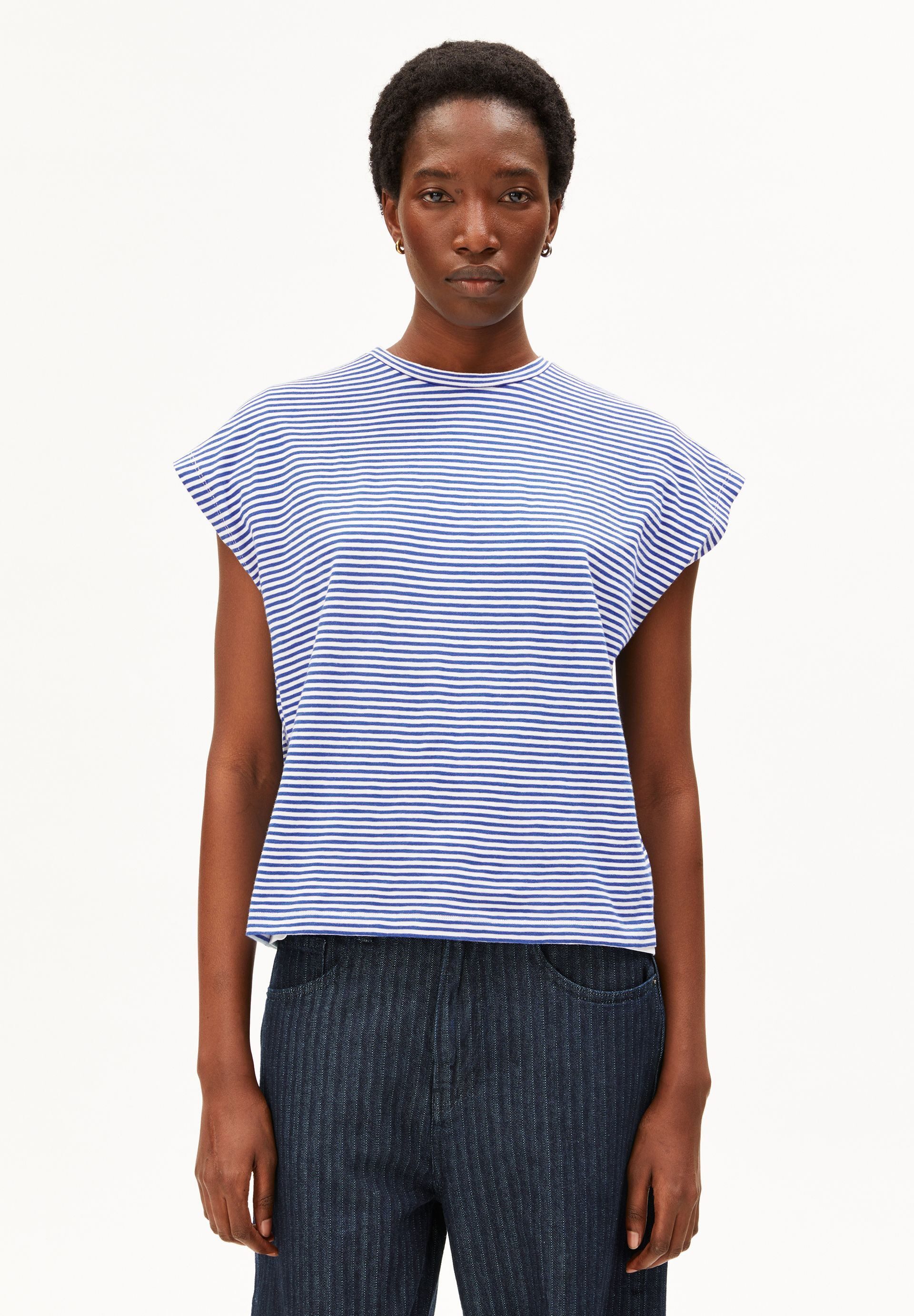 Armedangels T-Shirt SLUB JERSEY STRIPE T-Shirt aus Bio-Baumwolle Loose Fit günstig online kaufen