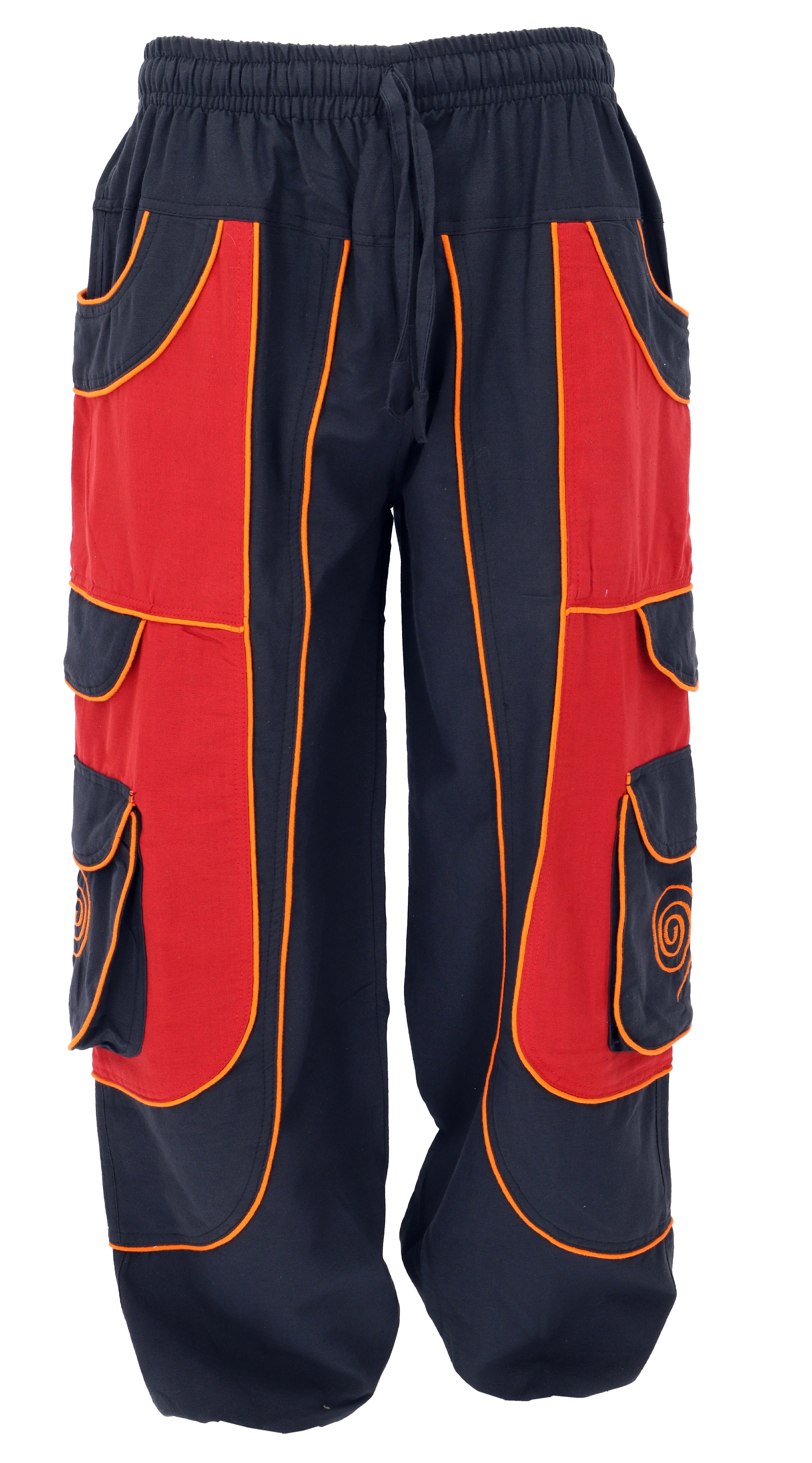 Guru-Shop Relaxhose Goahose, Herren Yoga Hose, bequeme Freizeithose.. Festival, Hippie, Ethno Style, alternative Bekleidung
