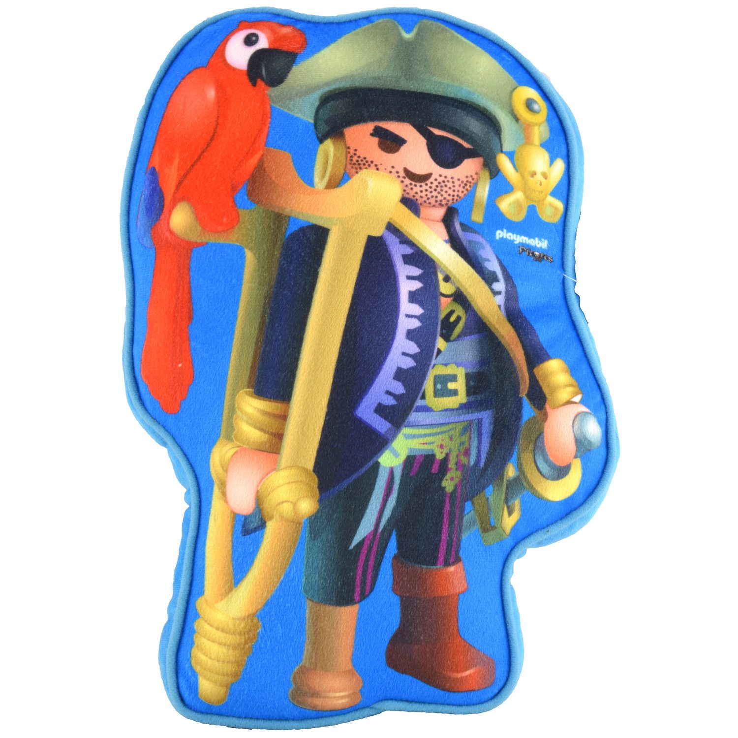 United Labels® Dekokissen Playmobil - Piraten Plüsch Deko 29 x 38 x 13 cm