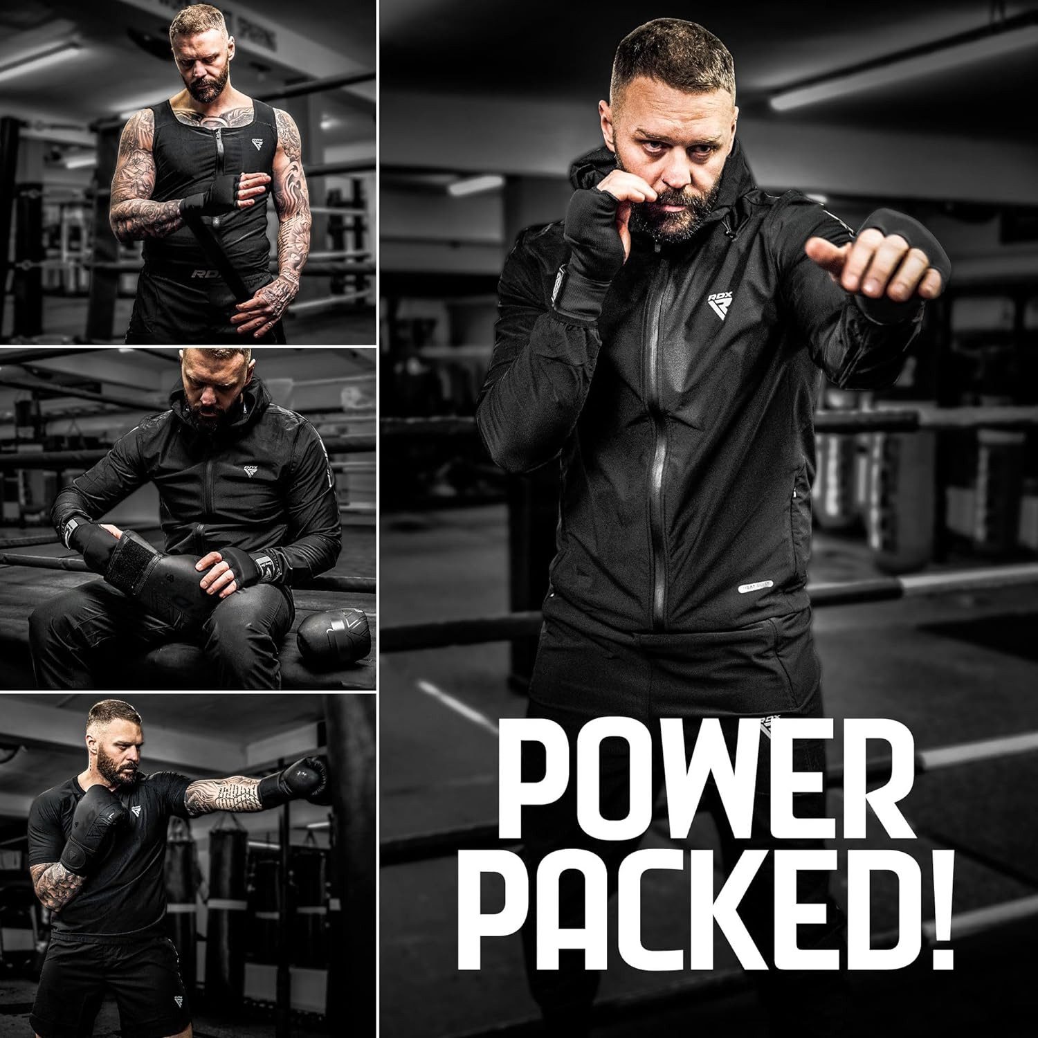 RDX Sports Boxhandschuhe RDX Boxen elastische Innenhandschuhe, MMA, Boxbandagen, Handschuhe