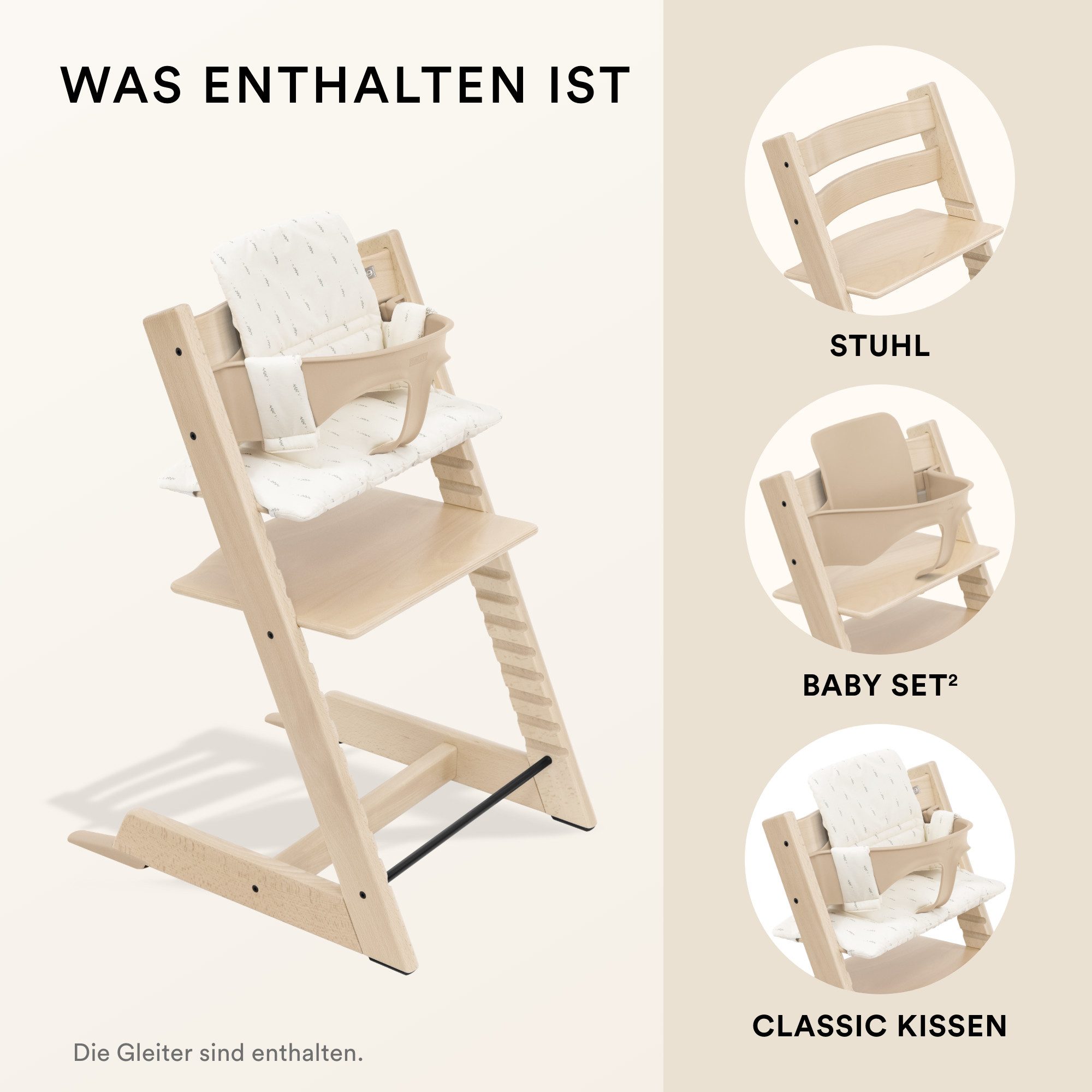 Stokke Hochstuhl Tripp Trapp Hochstuhl Bundle + Tripp Trapp Kissen