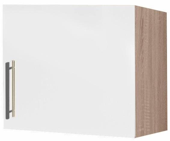 wiho Küchen Hängeschrank Aachen, Breite 60 cm weiß matt | eichefarben