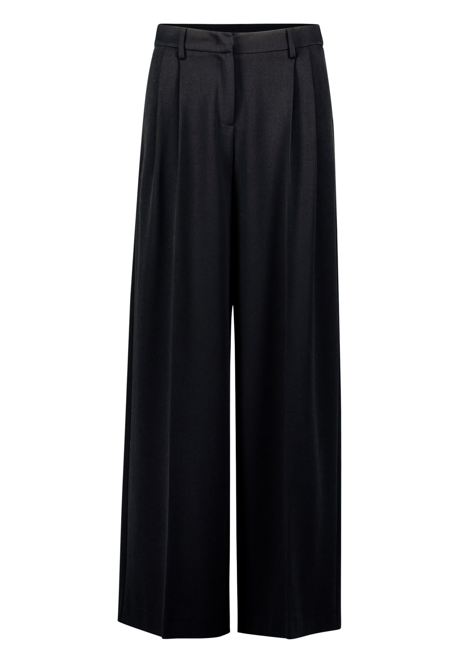 Zero Bundfaltenhose Damen aus Viskose-Mix 32 Inch Falten