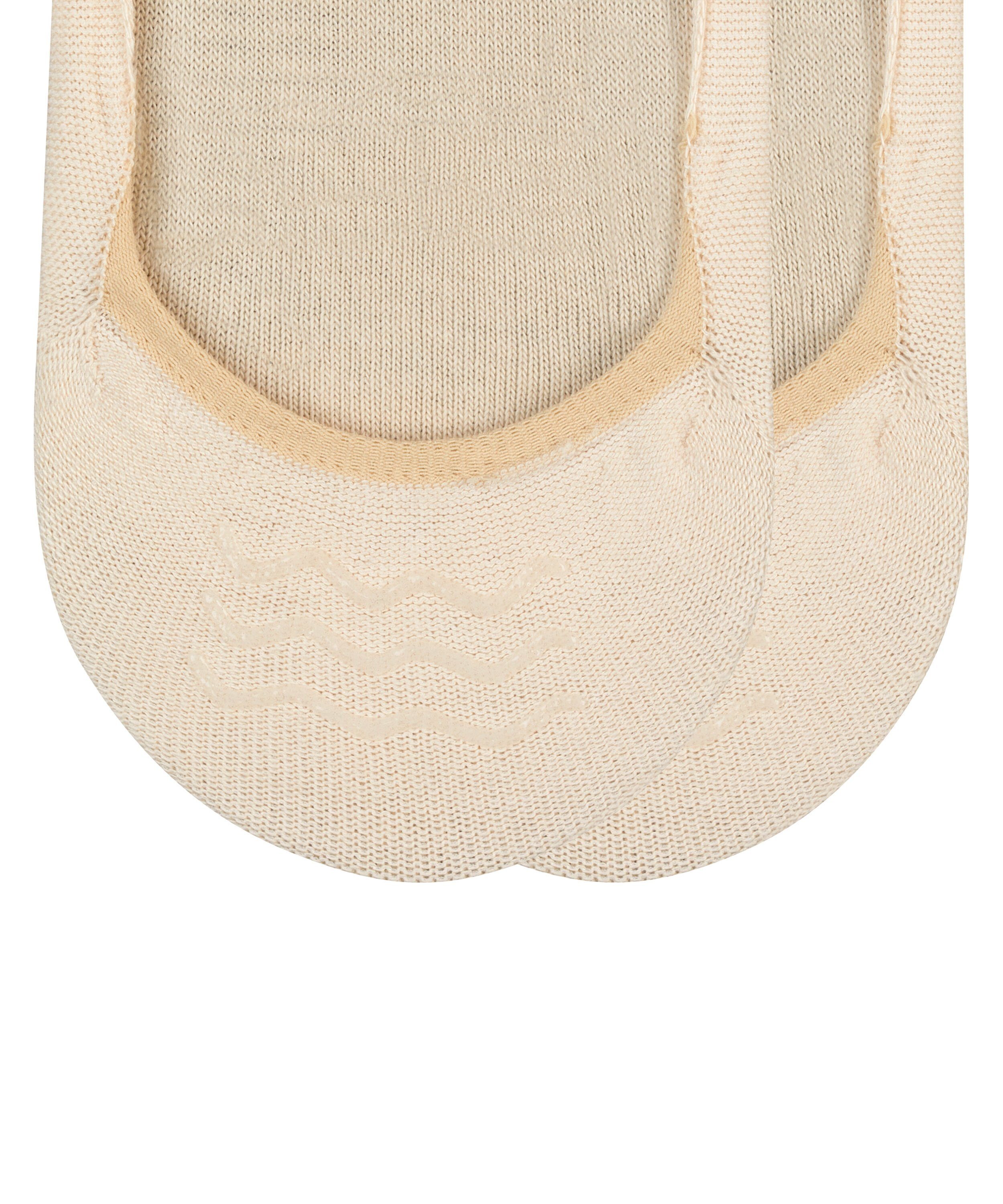 Esprit Füßlinge Basic Uni 2-Pack aus hautschmeichelnder Baumwolle cream (4011)