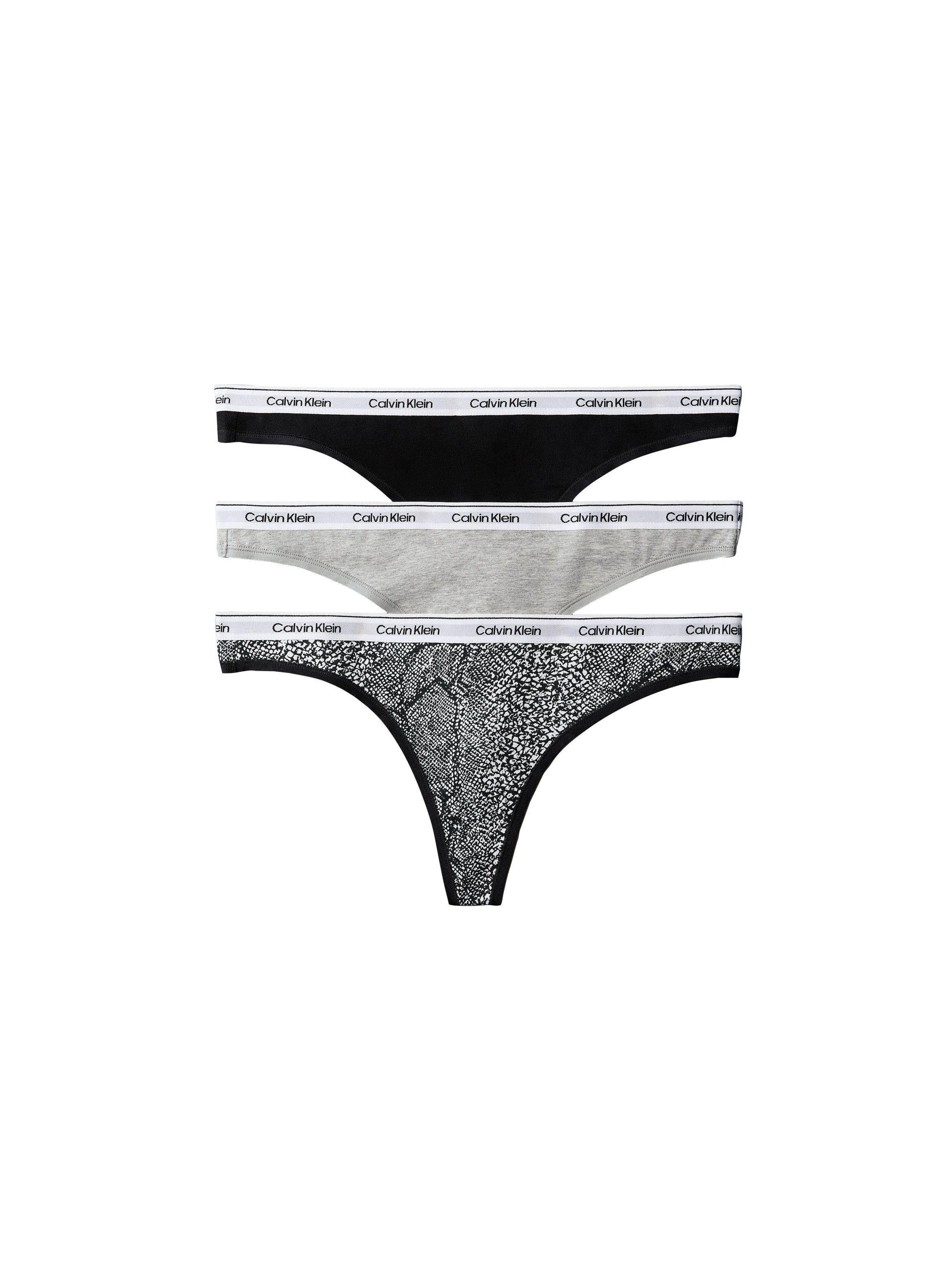 Calvin Klein Underwear Tanga THONG 3PK (Packung, 3er-Pack) Körpernahe Passform mit elastischem Bund