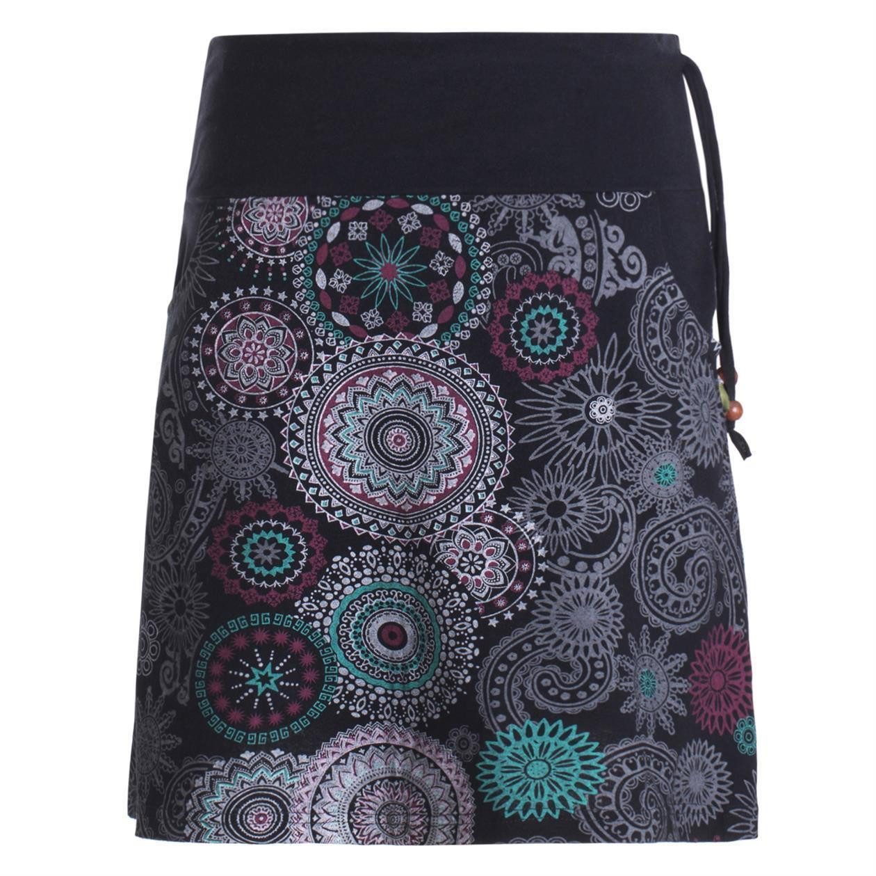 Vishes Minirock Kurzer Damen Baumwoll-Rock Taschen-Rock günstig online kaufen