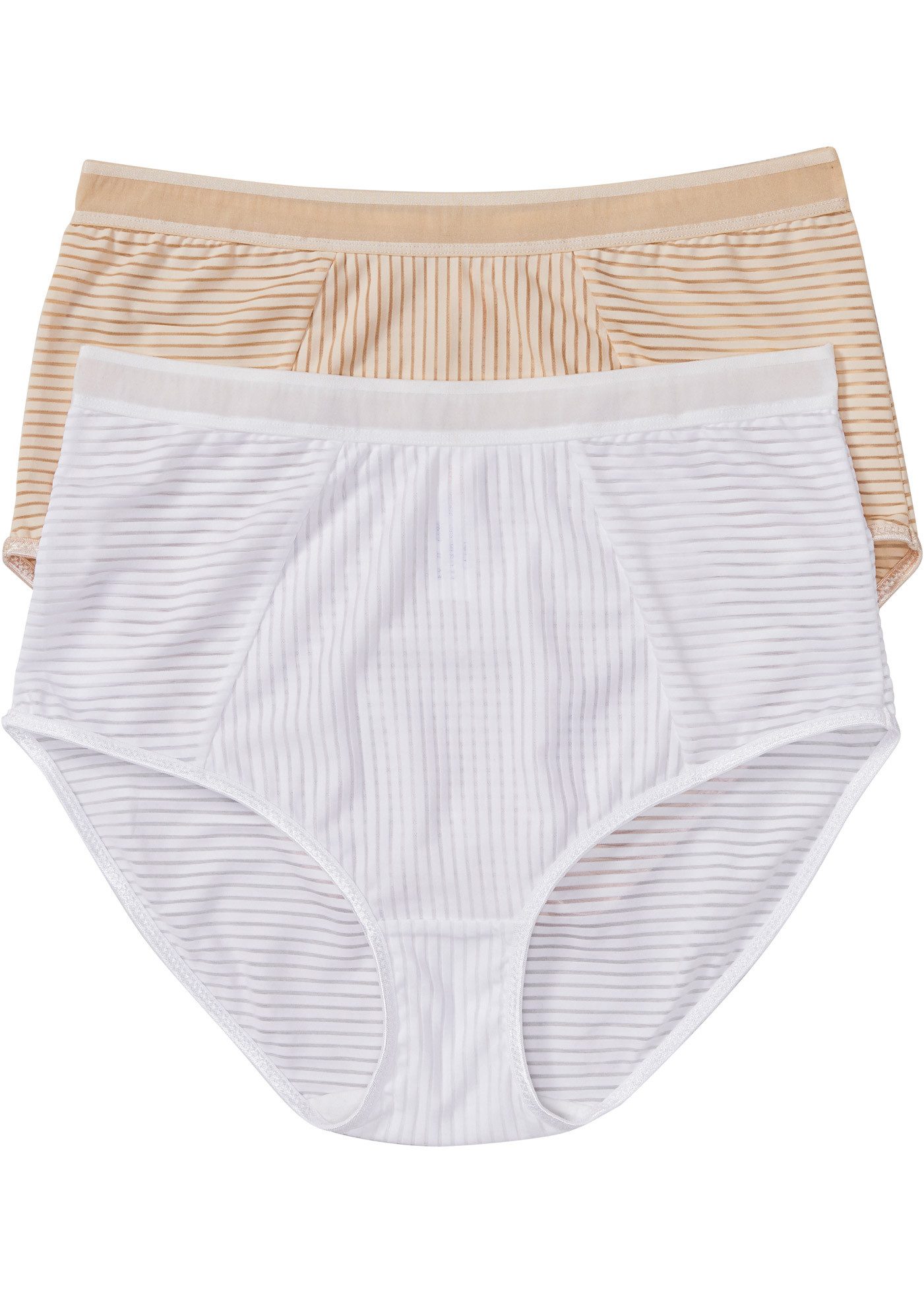 bonprix Taillenslip (Packung, 2-St) Highwaist Slip, aus Polyamid und Elasthan, bequeme Passform