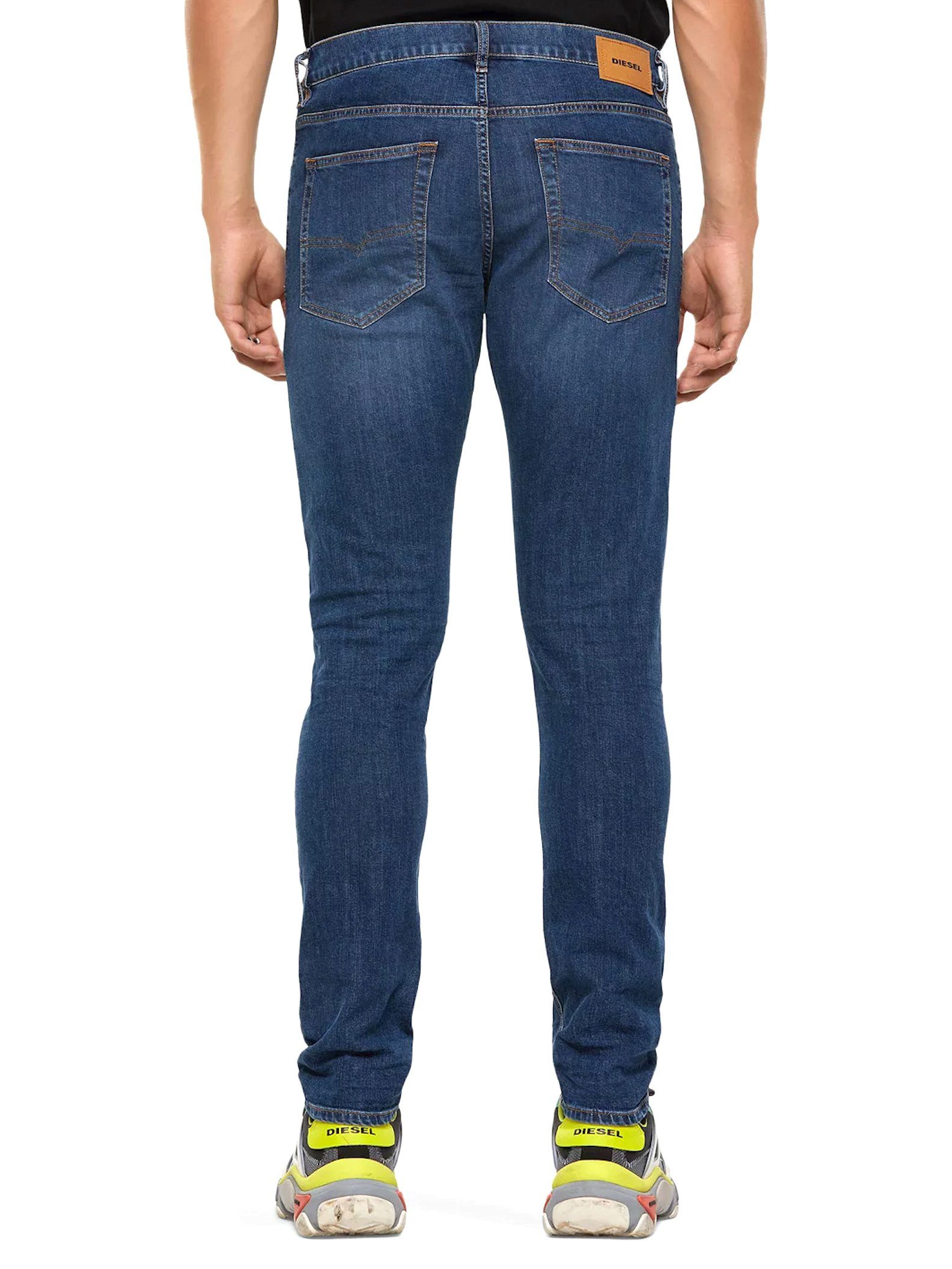 Waist Mittel 009DG D-Luster - Stretch Diesel Blau Low Slim-fit-Jeans