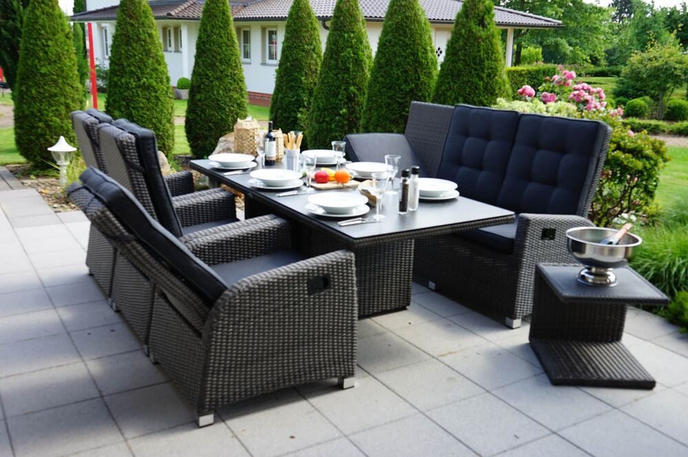 Ploß GartenEssgruppe Rocking Comfort, inklusive Sitz und Rückenkissen