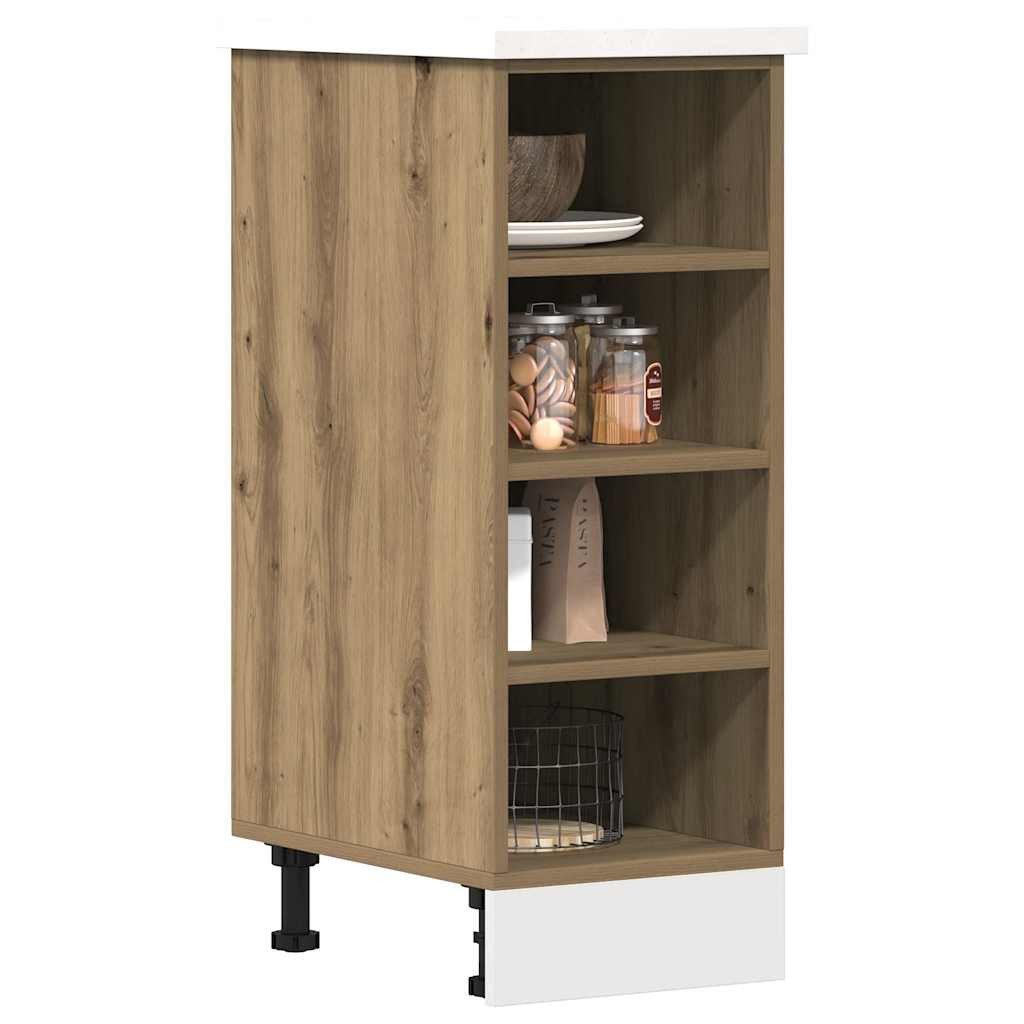 vidaXL Unterschrank NA Unterschrank Artisan-Eiche 30x44,5x81,5 cm Spanplatte