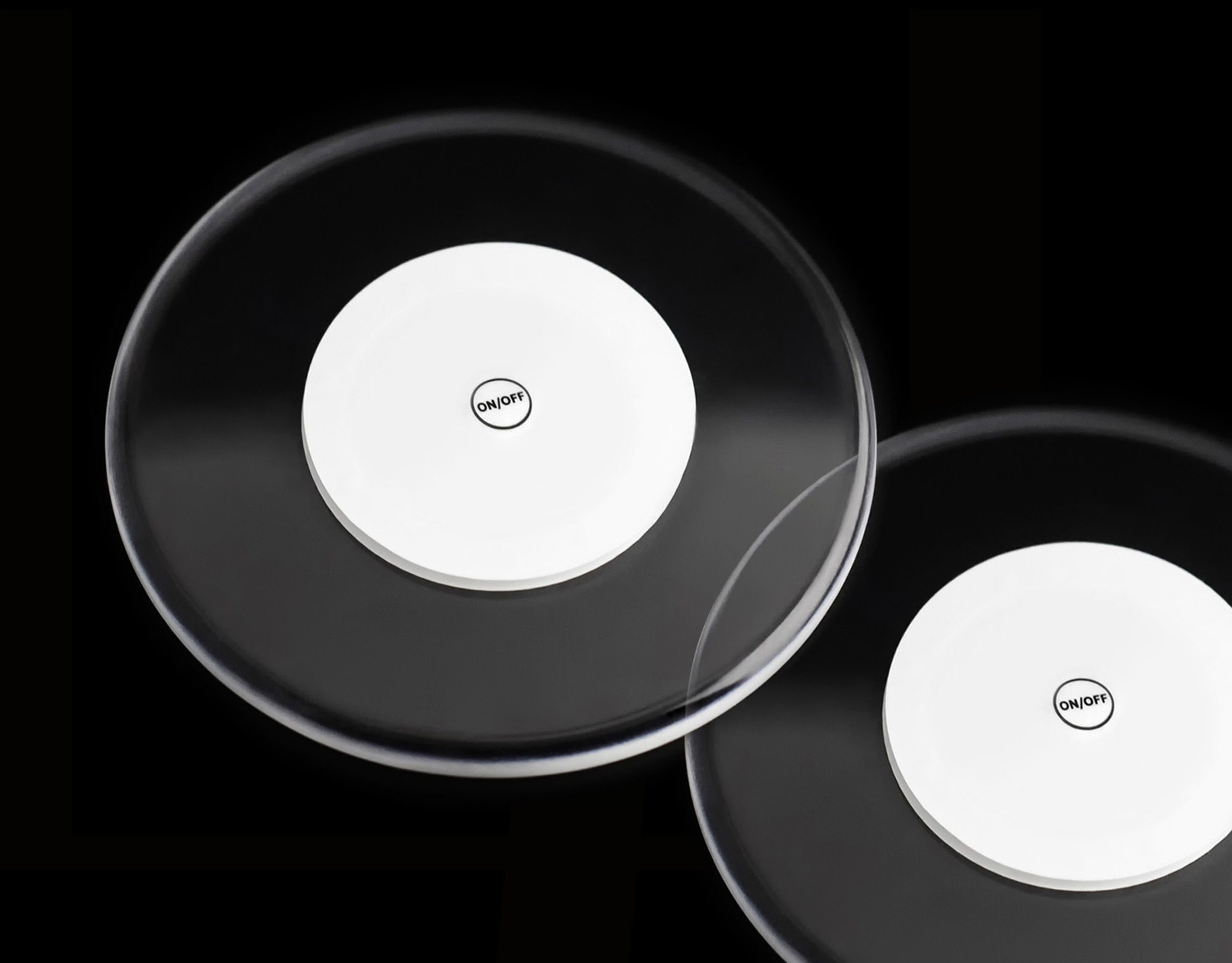 PRECORN Dekolicht 2er LED Untersetzer Bierdeckel Leuchtend f. Getränke Gläser Flaschen