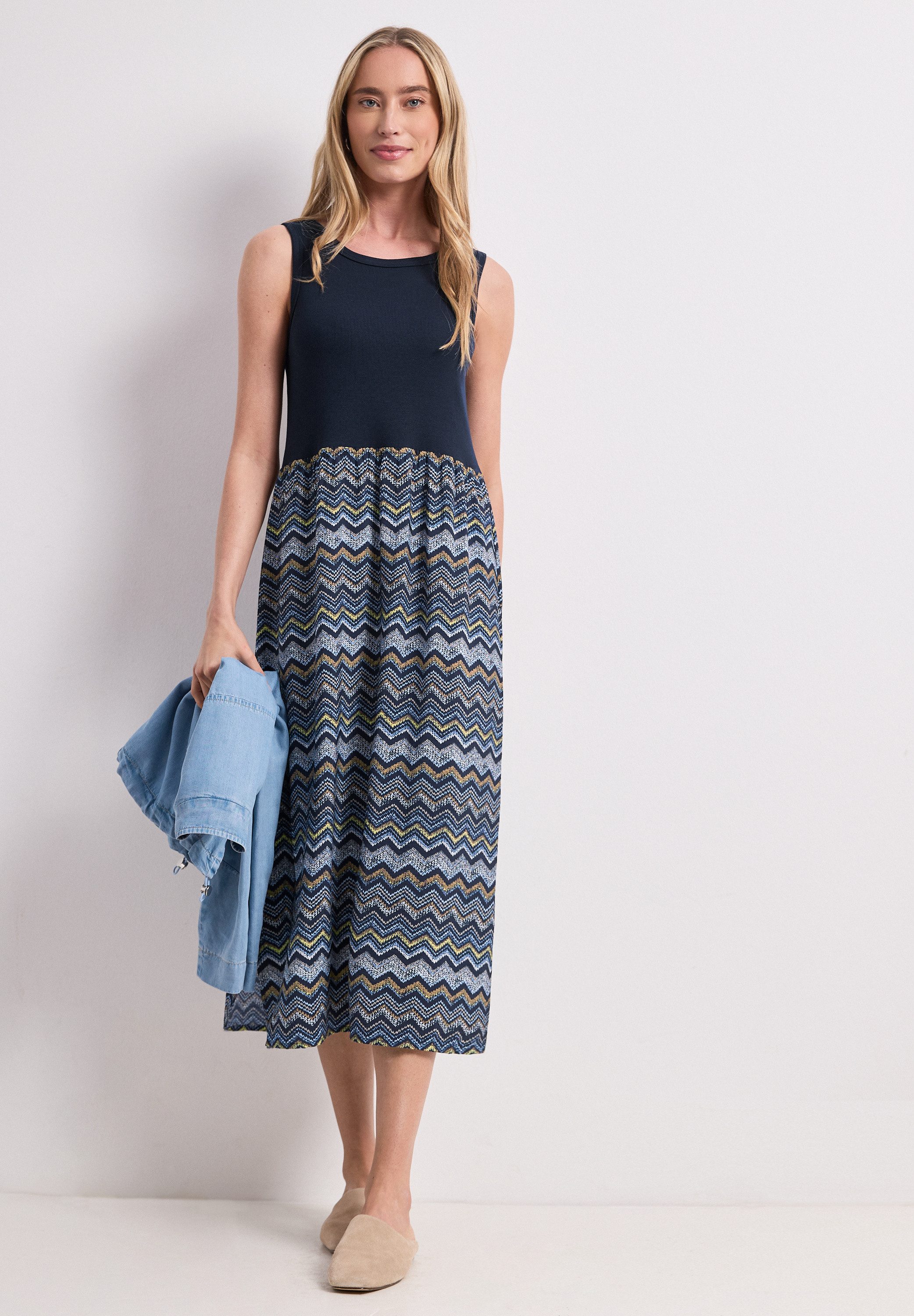STREET ONE Midikleid mit allover Print