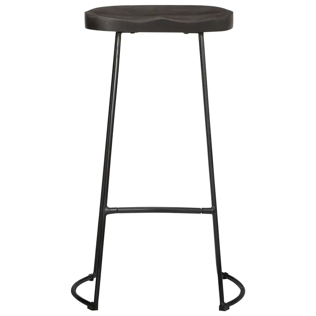 vidaXL Barhocker Barhocker 2 Stk. Schwarz 45x40x78 cm Massivholz (2 St) günstig online kaufen