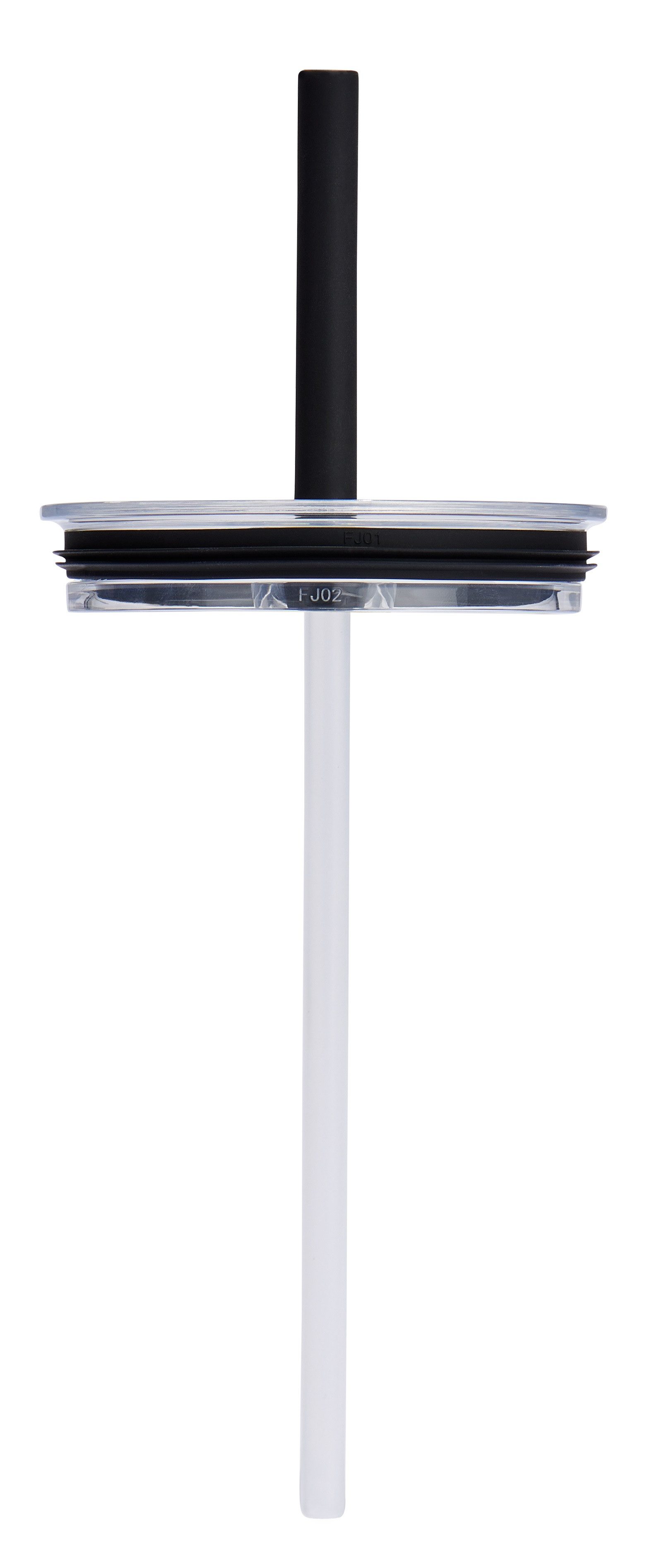 Hydro Flask Deckel Large Press-In All Around Tumbler Straw Lid Clear, (1-tlg), Transparenter Deckel für freie Sicht mit Strohhalm