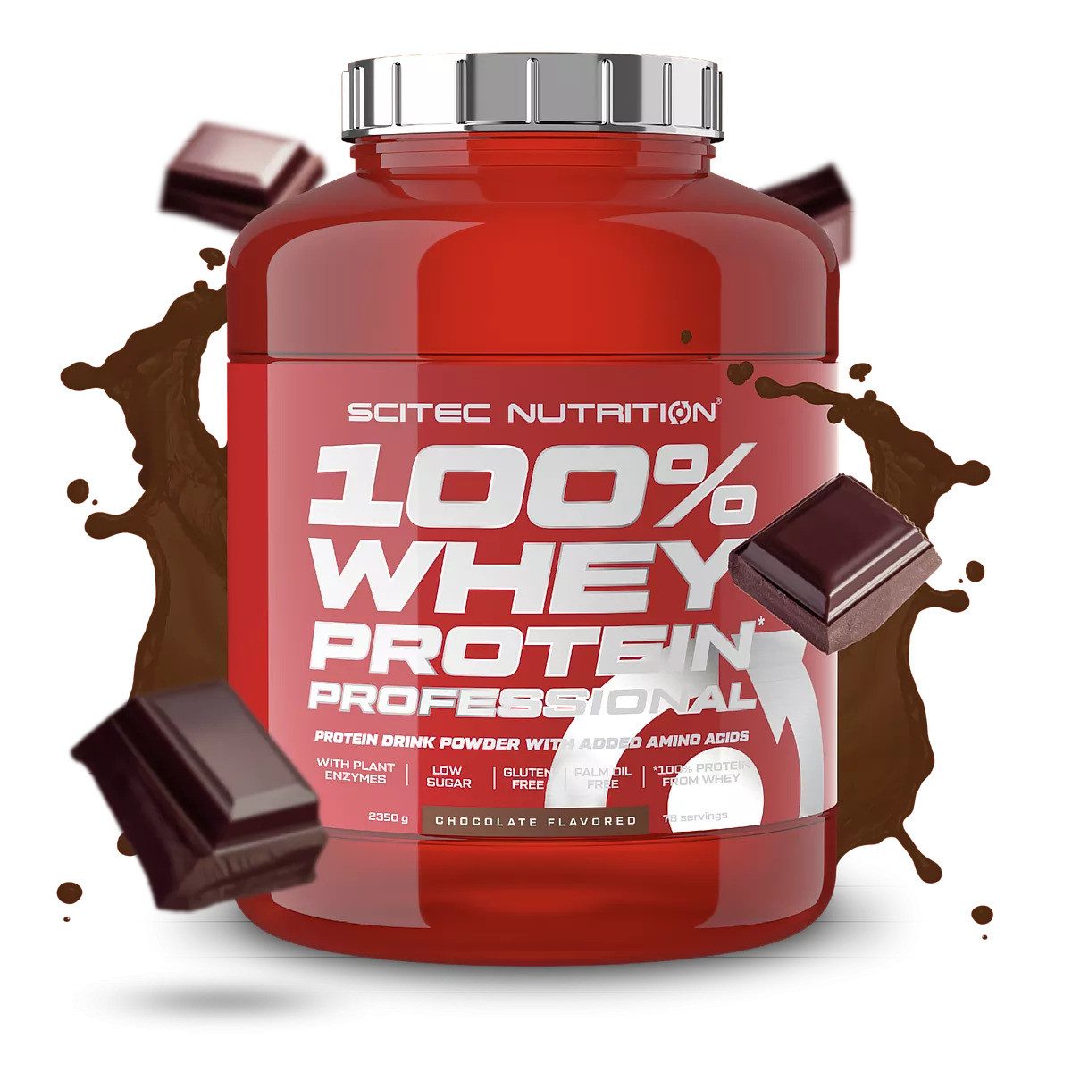 Scitec Nutrition Scitec 100 Whey Professional 2350g - Vanilla Pulver, 2.35 g, Pulver