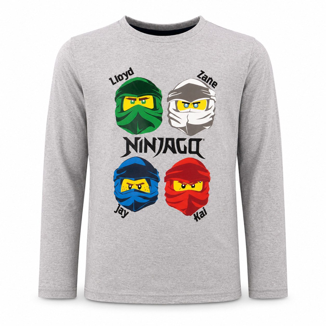 LEGO® Langarmshirt Lego Ninjago Jungen Kinder langarm Shirt Langarmshirt Gr. 98 bis 128, Baumwolle